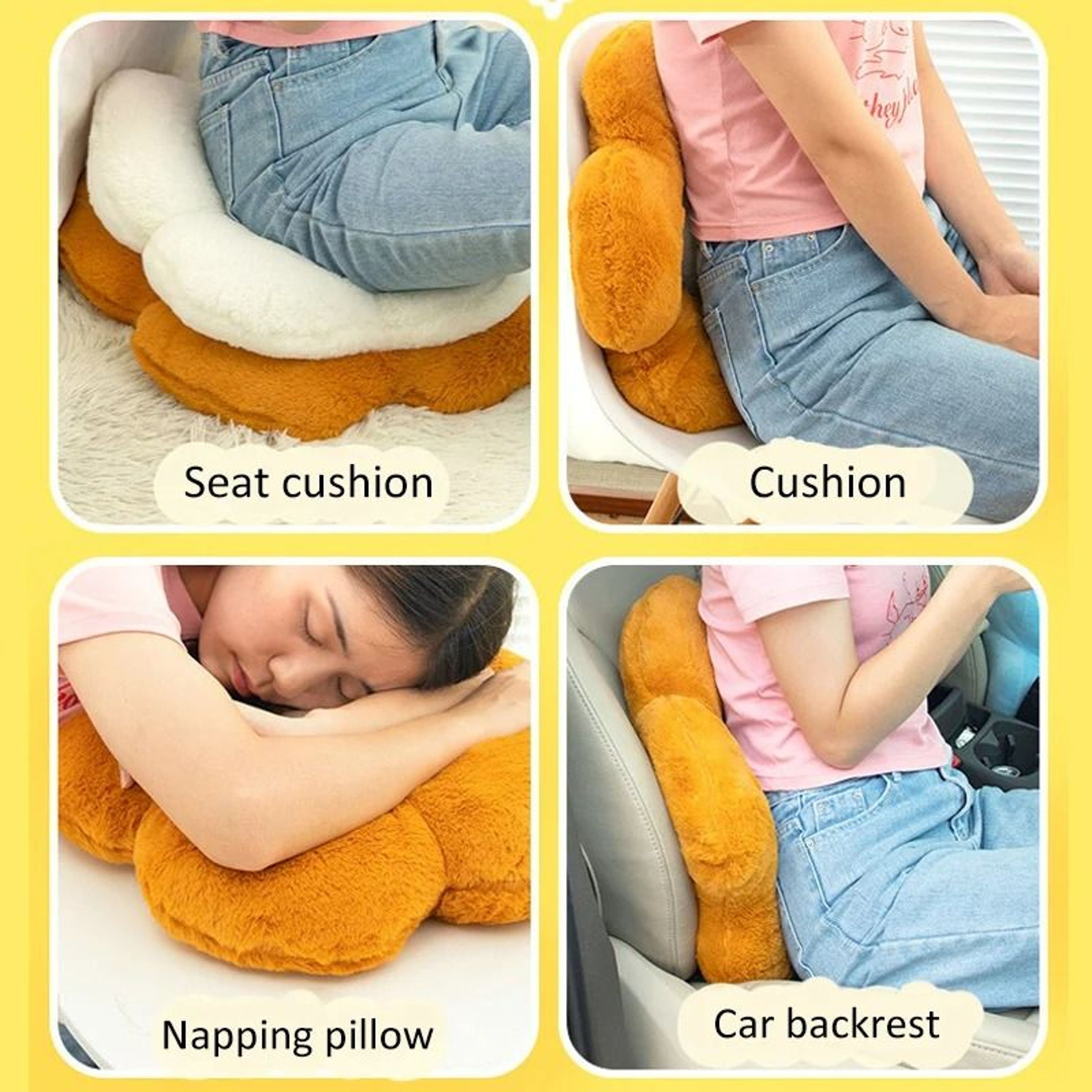 Soft Plush Flower Floor Cushion Seat Pillow 2