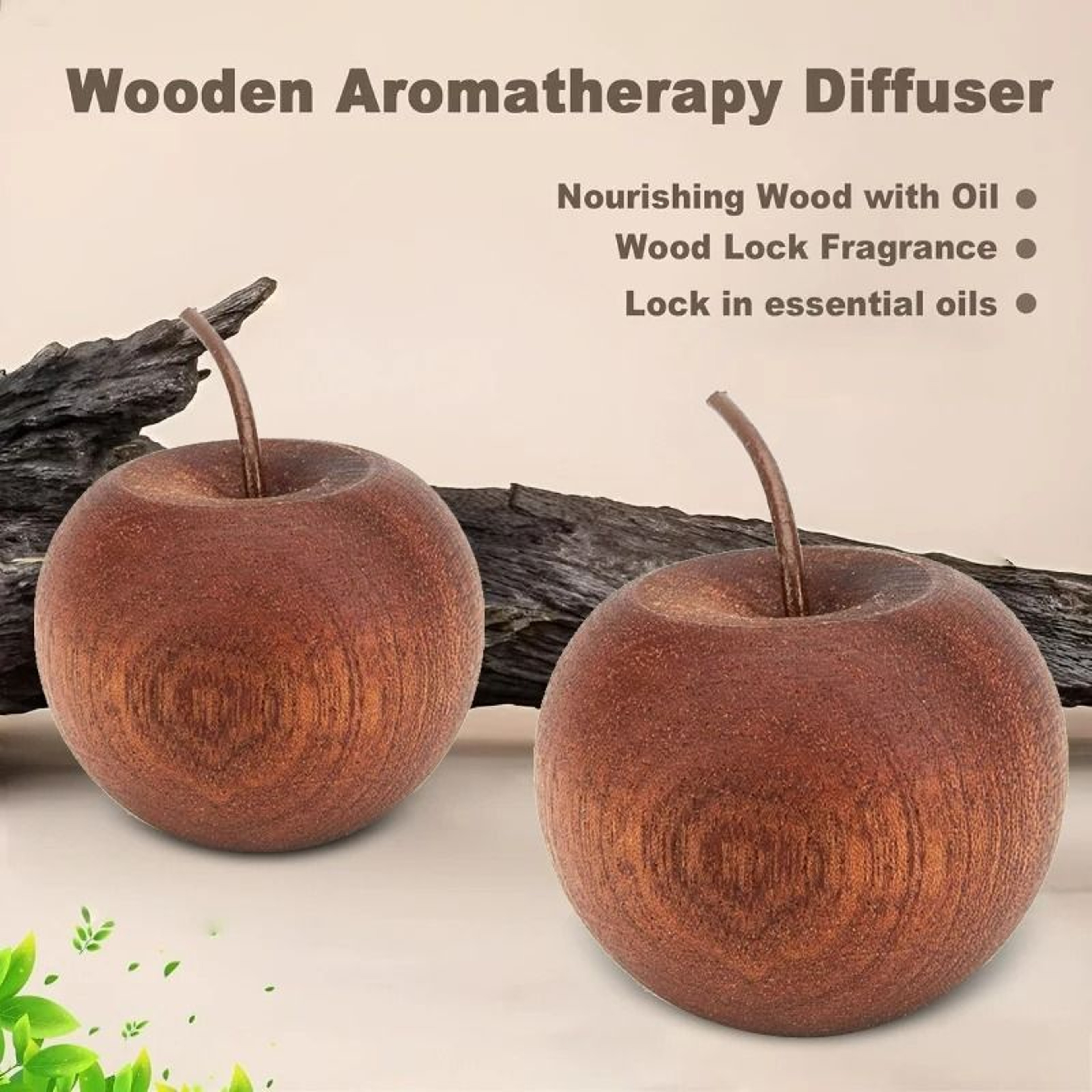 Natural Wooden Essential Oil Aroma Diffuser LongLasting Fragrance Expander 6