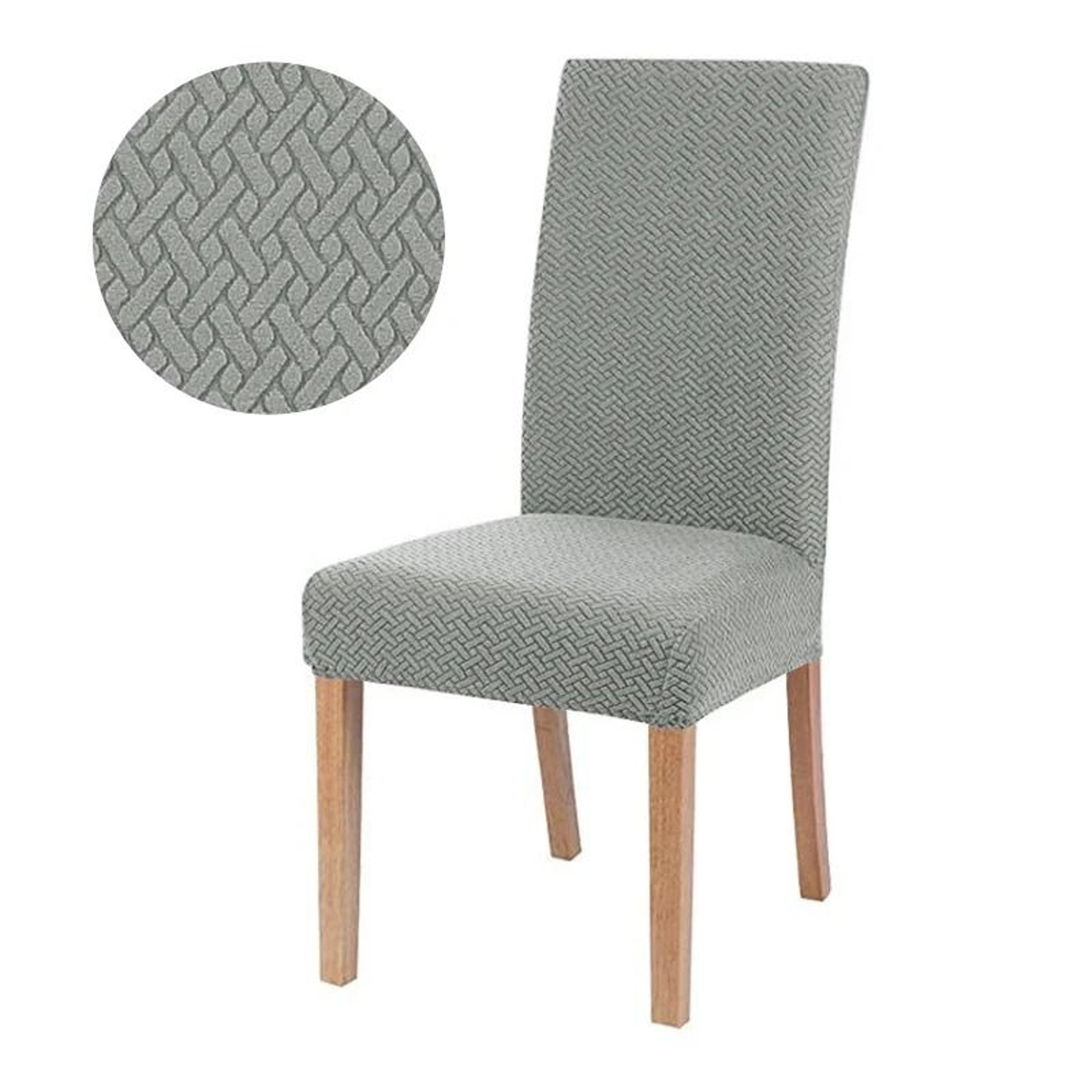 Elastic Thick Jacquard Dining Chair Cover Stretch Kitchen Slipcover 10