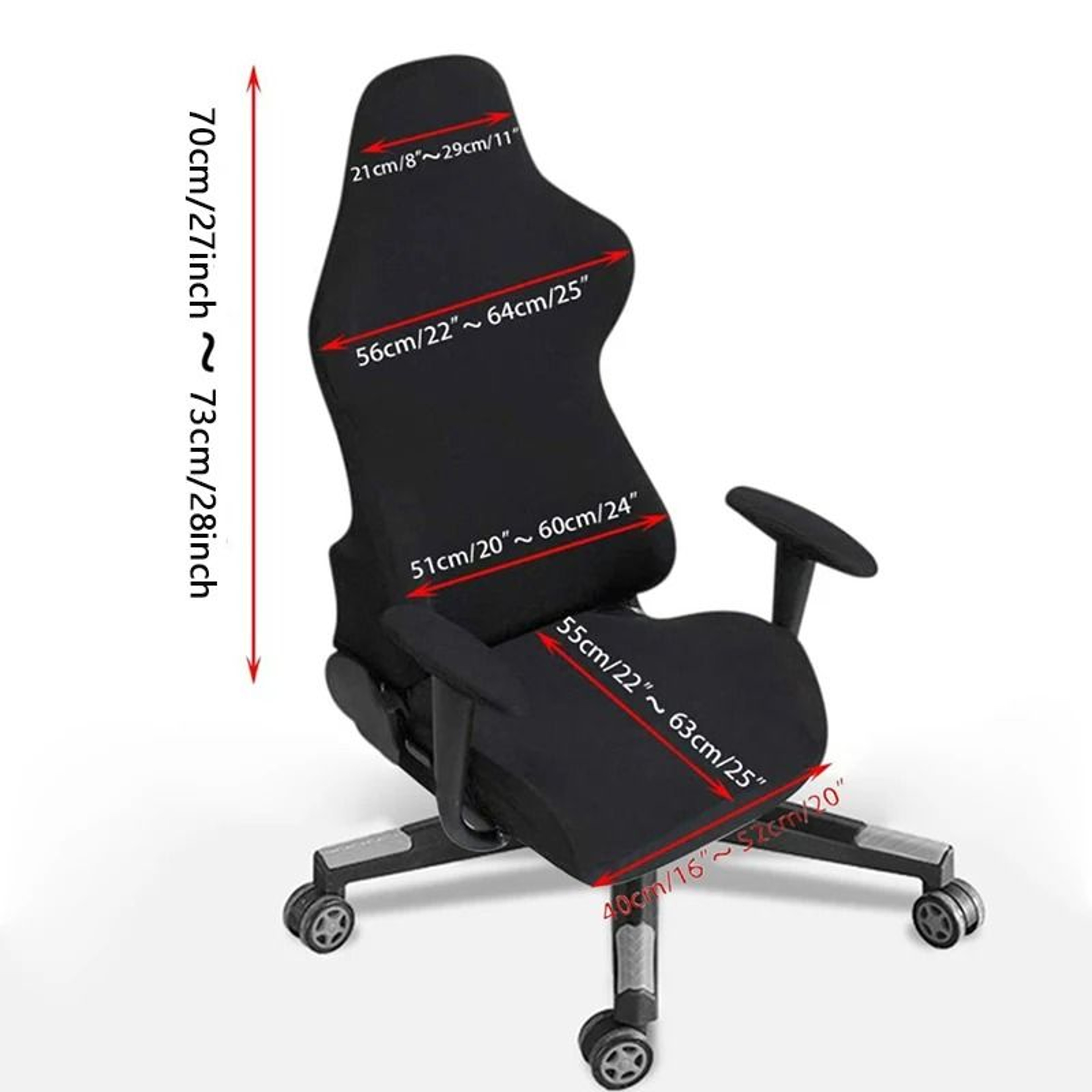 Gaming Armchair Seat Cover Elastic Stretch Computer Chair Slipcover 1