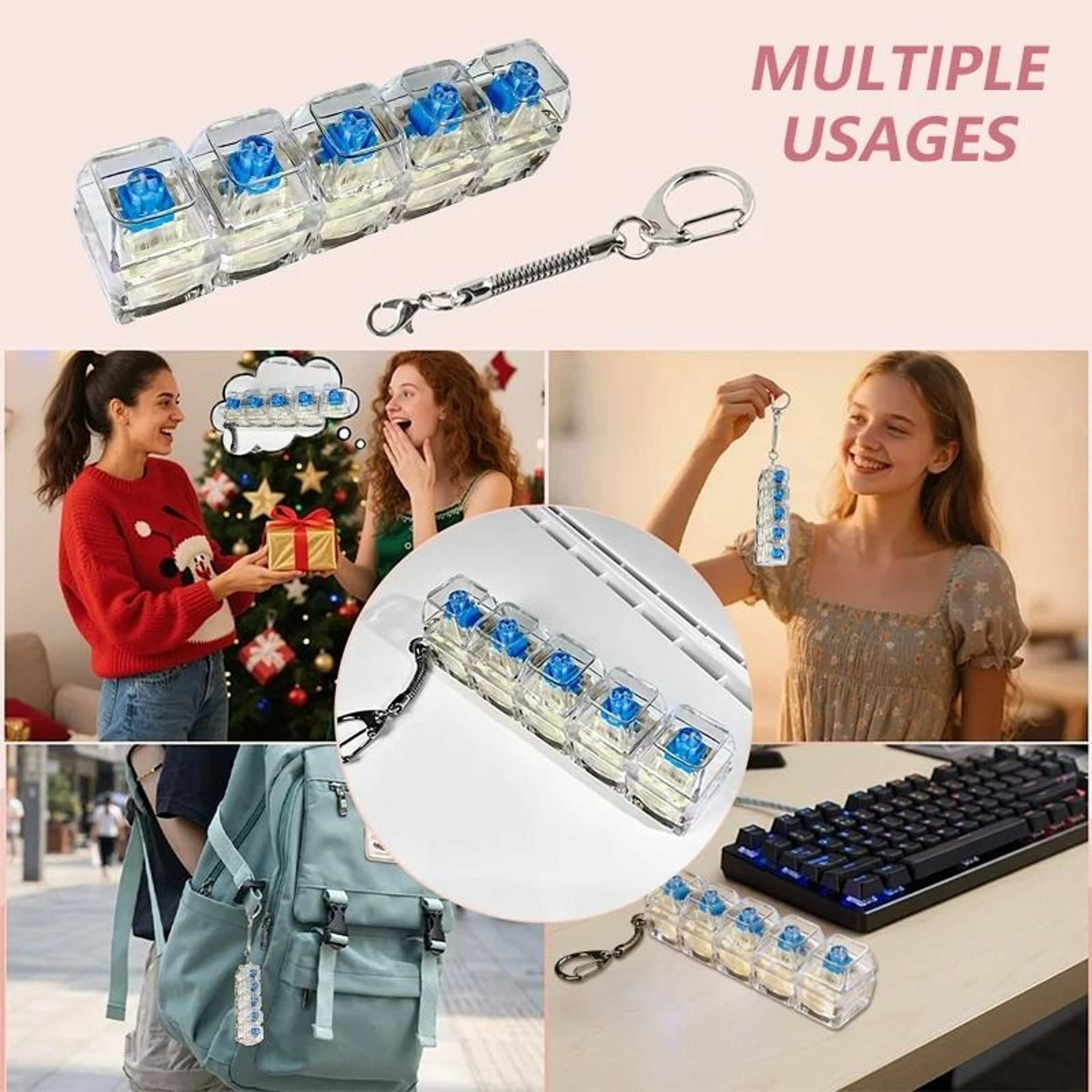 Mechanical Keyboard Switch Tester Fidget Keychain 4