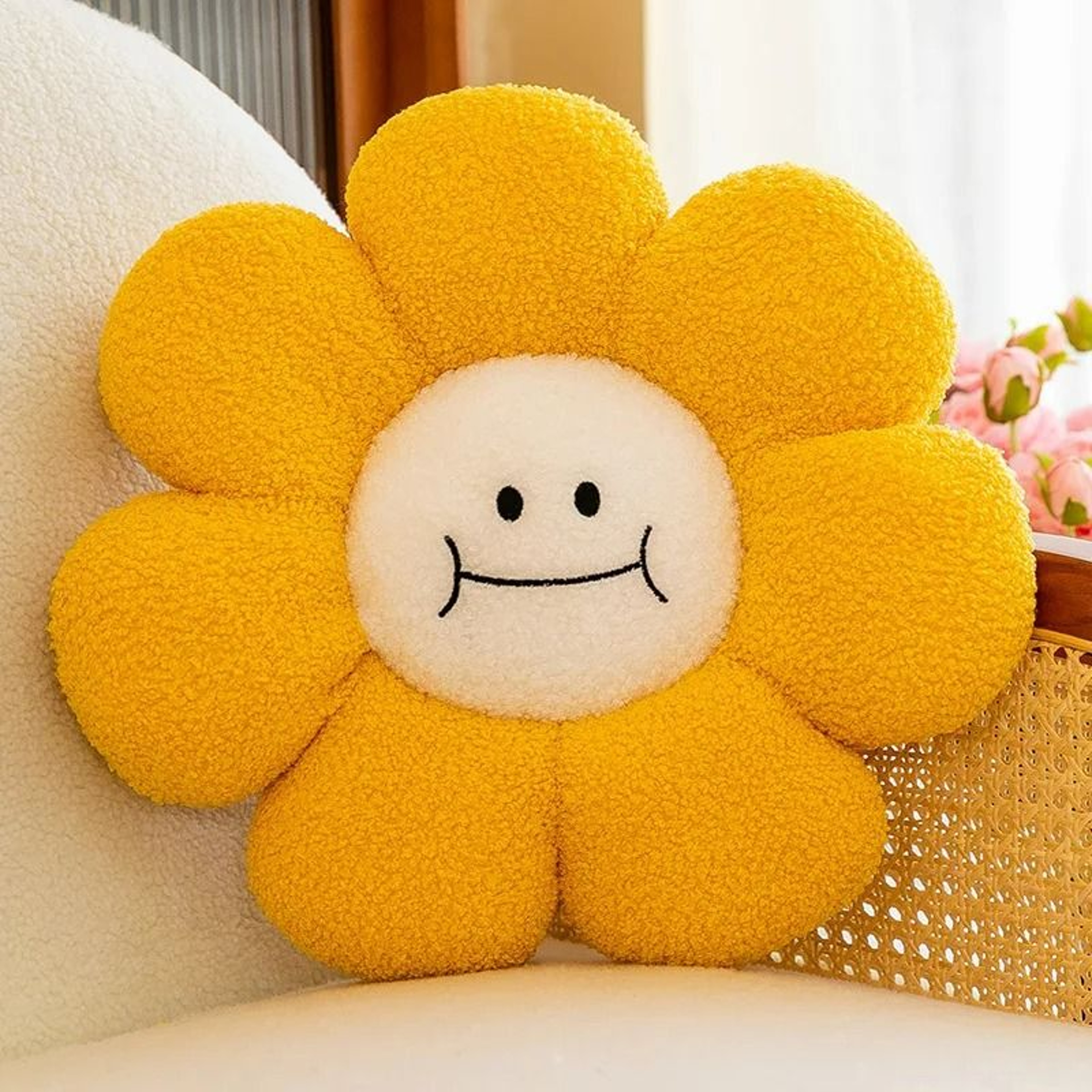 Sunflower Plush Daisy Flower Cushion Pillow 7