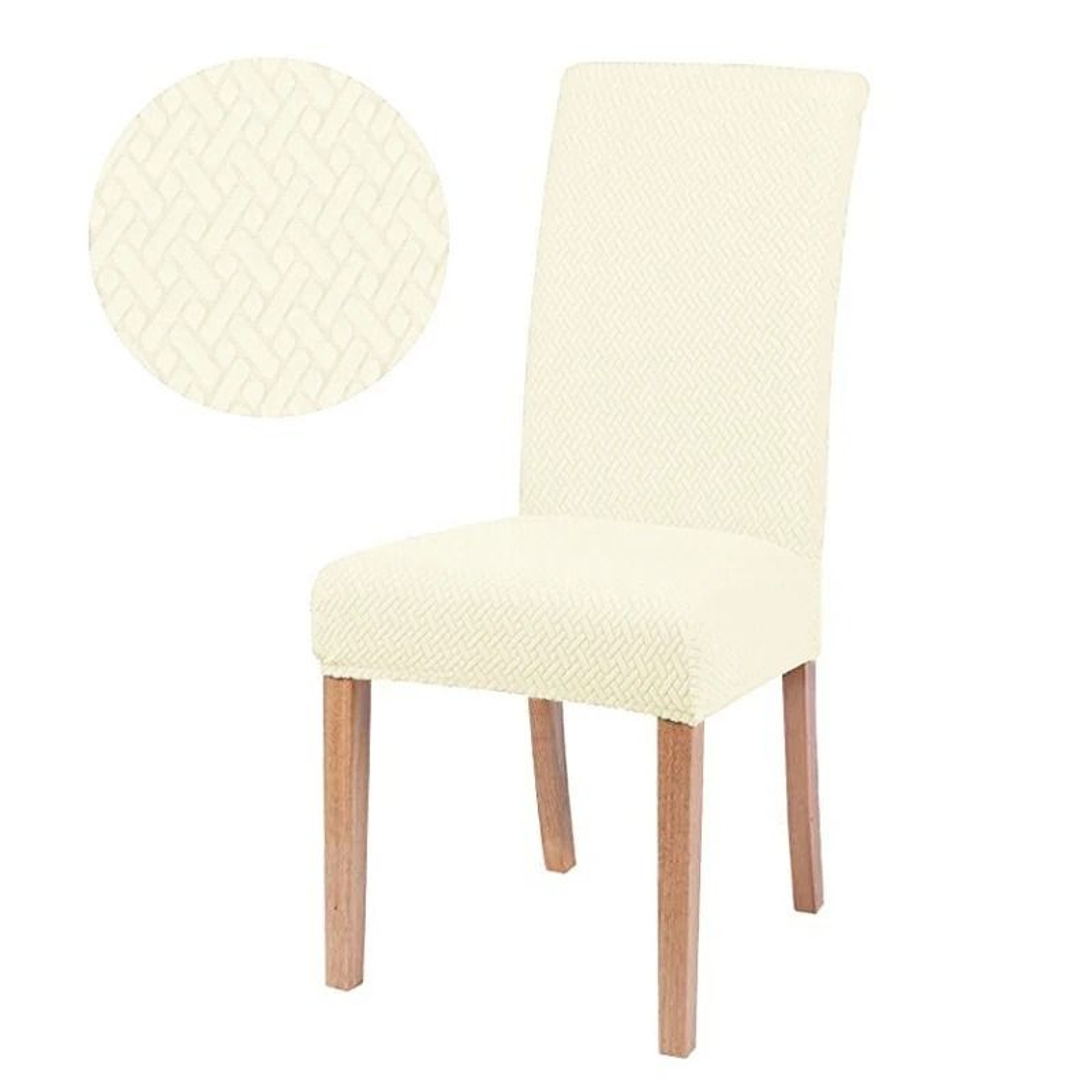 Thick Jacquard Elastic Stretch Dining Chair Cover 8