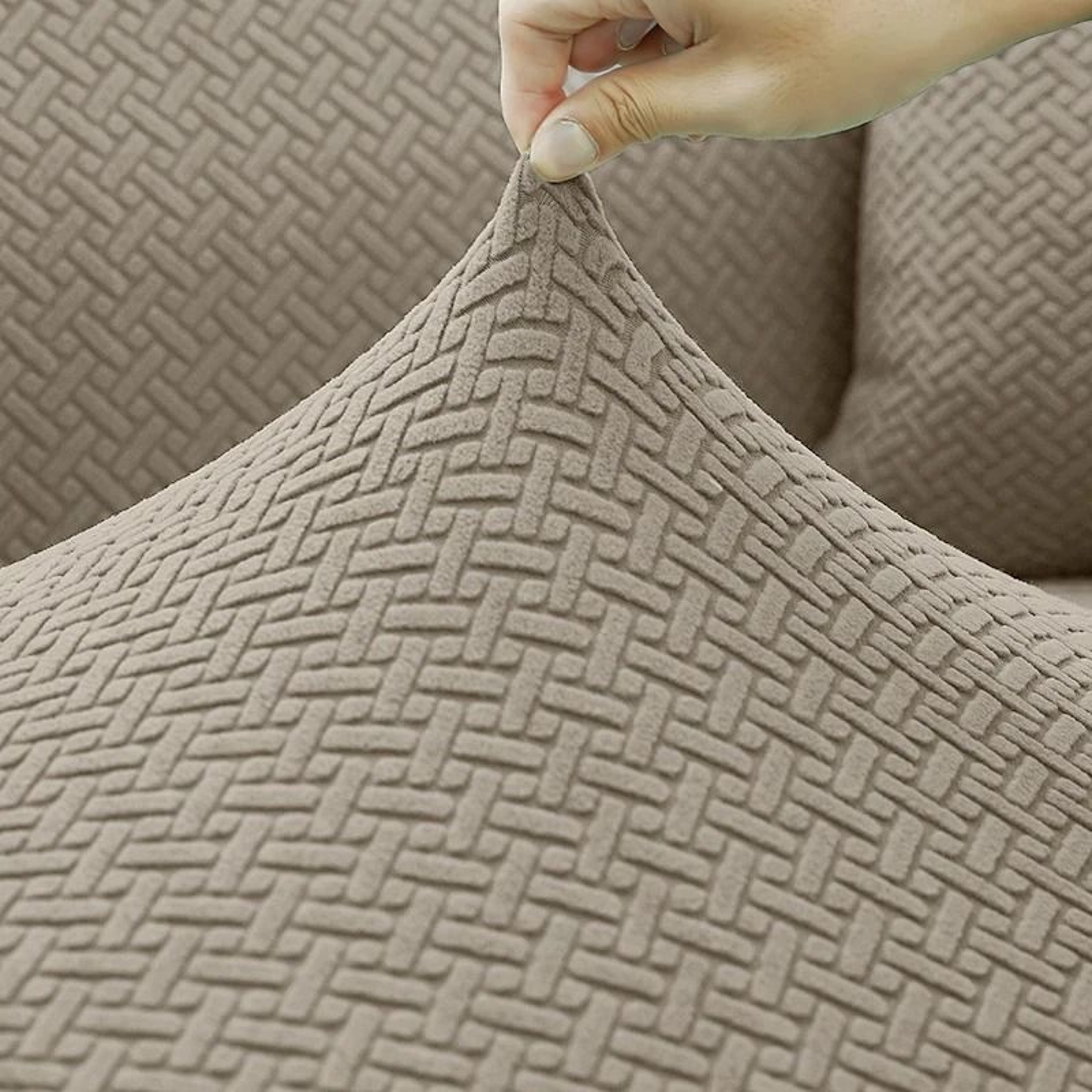 Thick Jacquard Elastic Stretch Dining Chair Cover 3