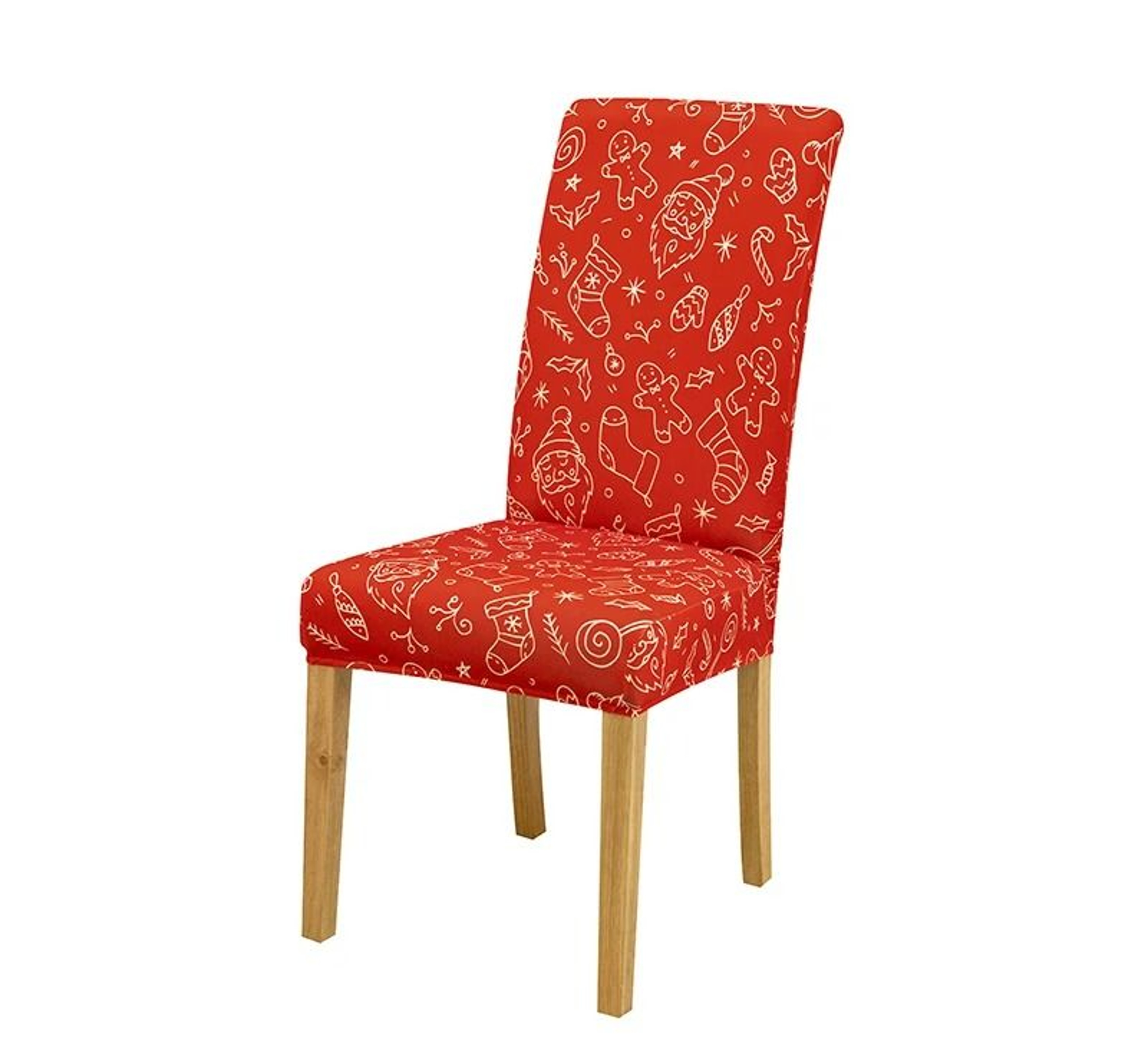 Christmas Holiday Dining Chair Seat Protector Cover 18