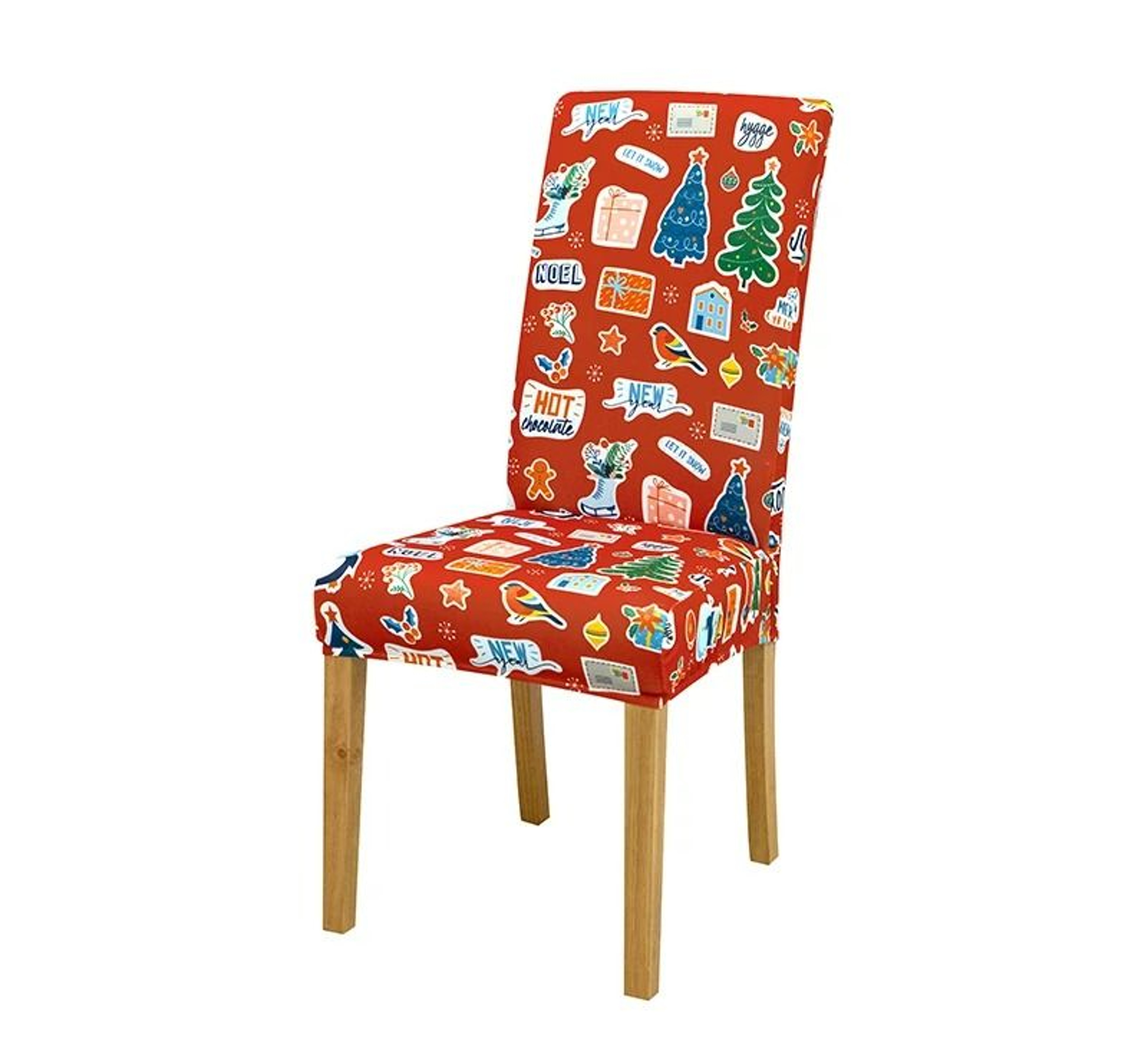 Christmas Holiday Dining Chair Seat Protector Cover 17