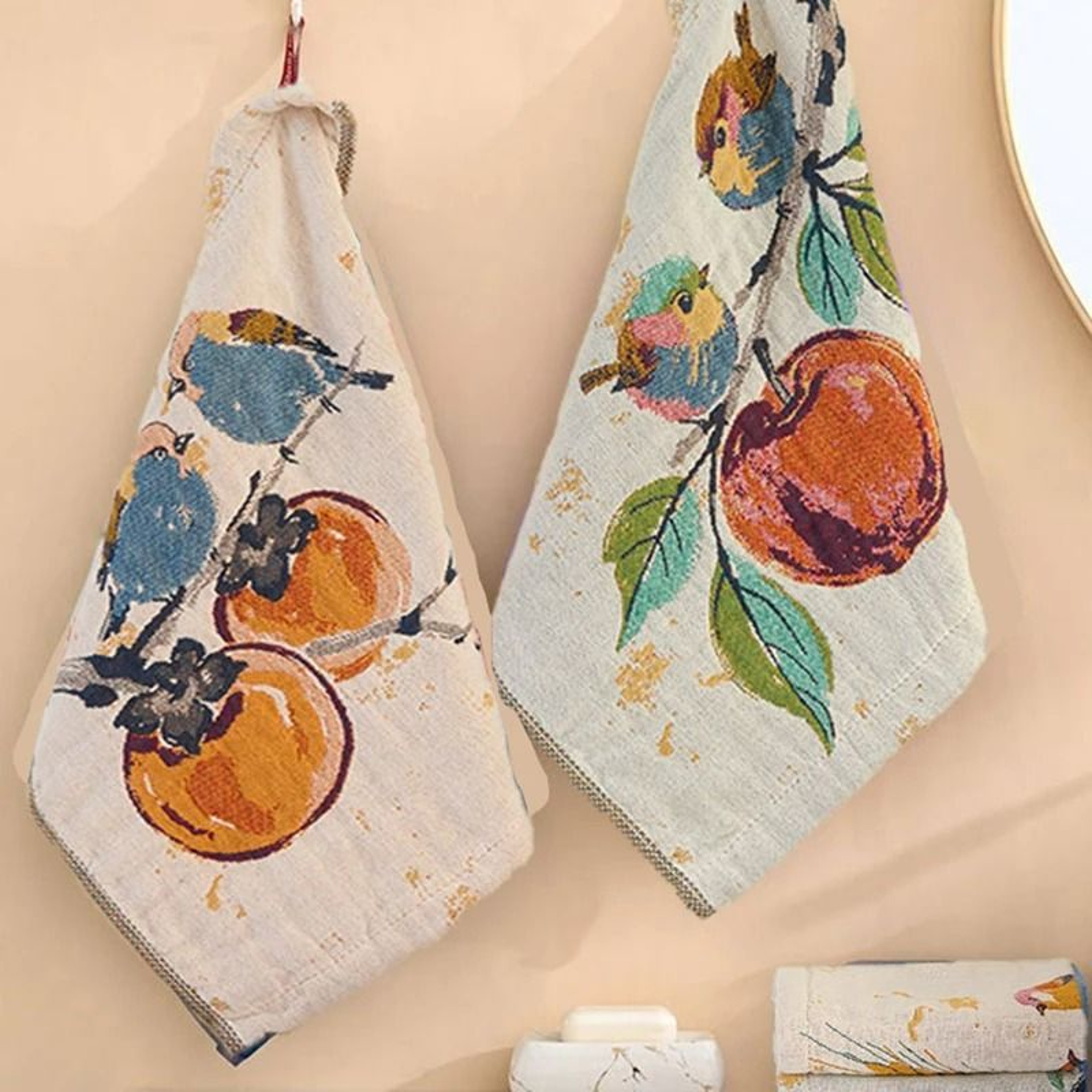 100 Cotton 4Layer Gauze Absorbent QuickDry Hand Towel Set 3