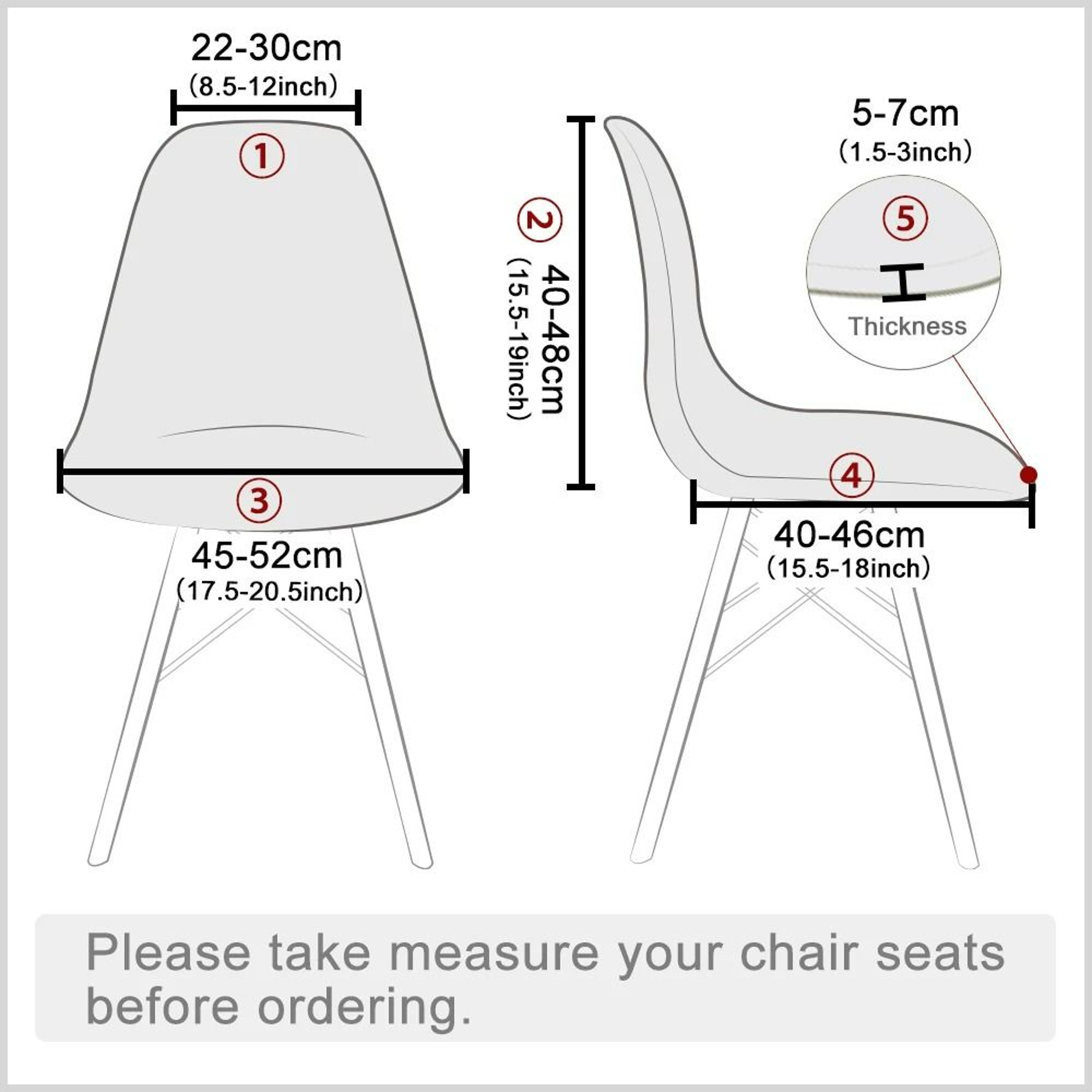 Waterproof Elastic ShortBack Shell Chair Cover 2