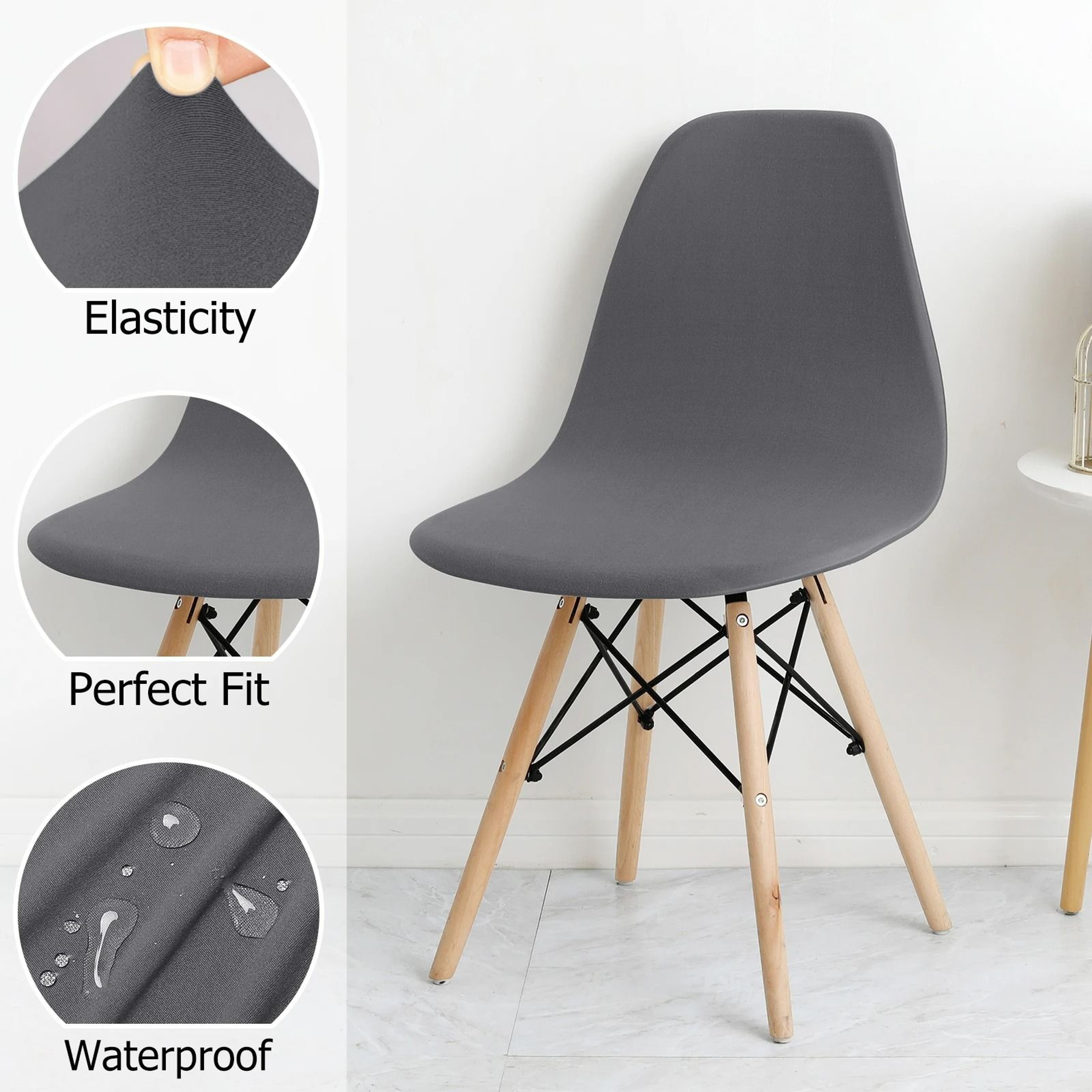 Waterproof Elastic ShortBack Shell Chair Cover 3