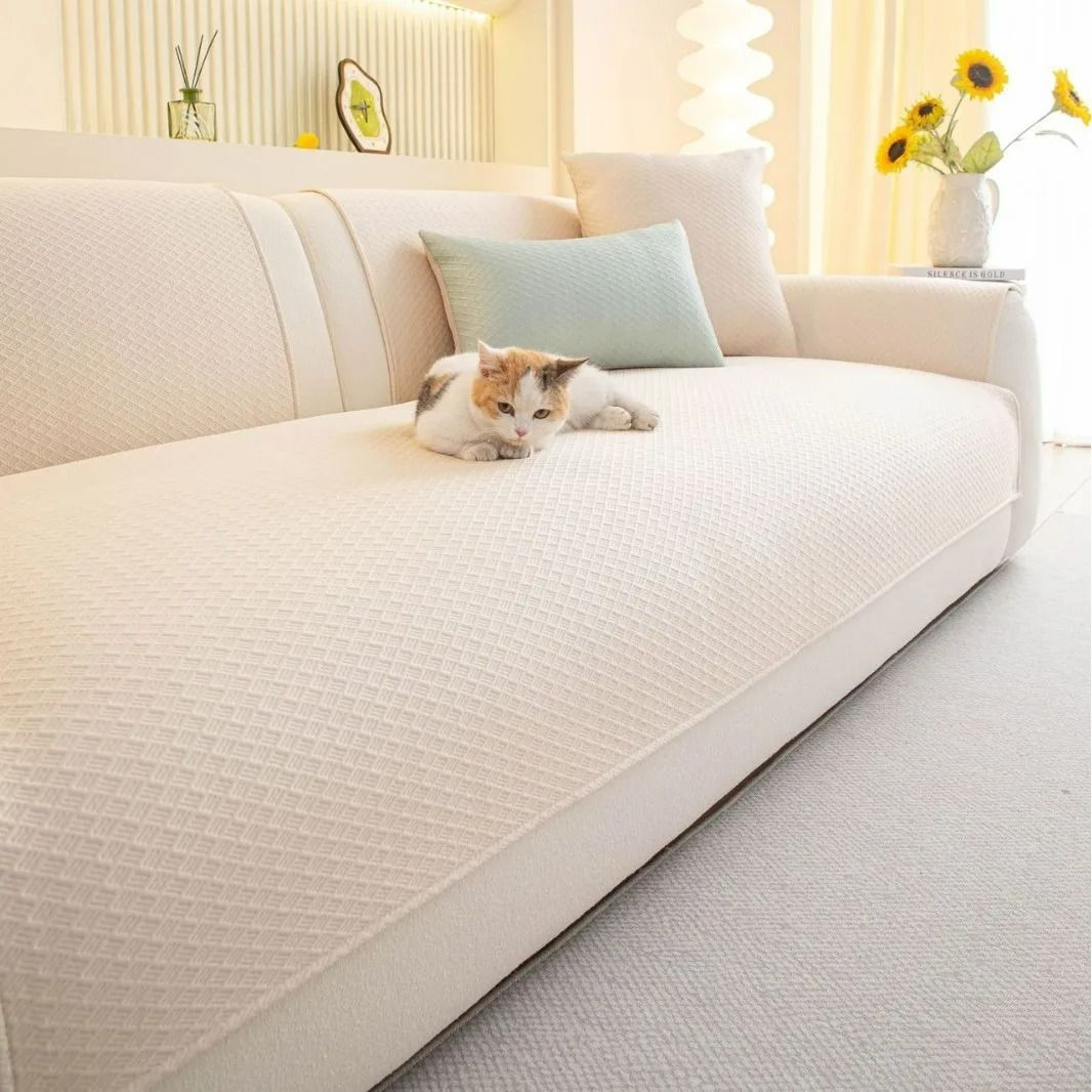 Summer Cooling Ice Silk Sofa Cover  Couch Pad 8
