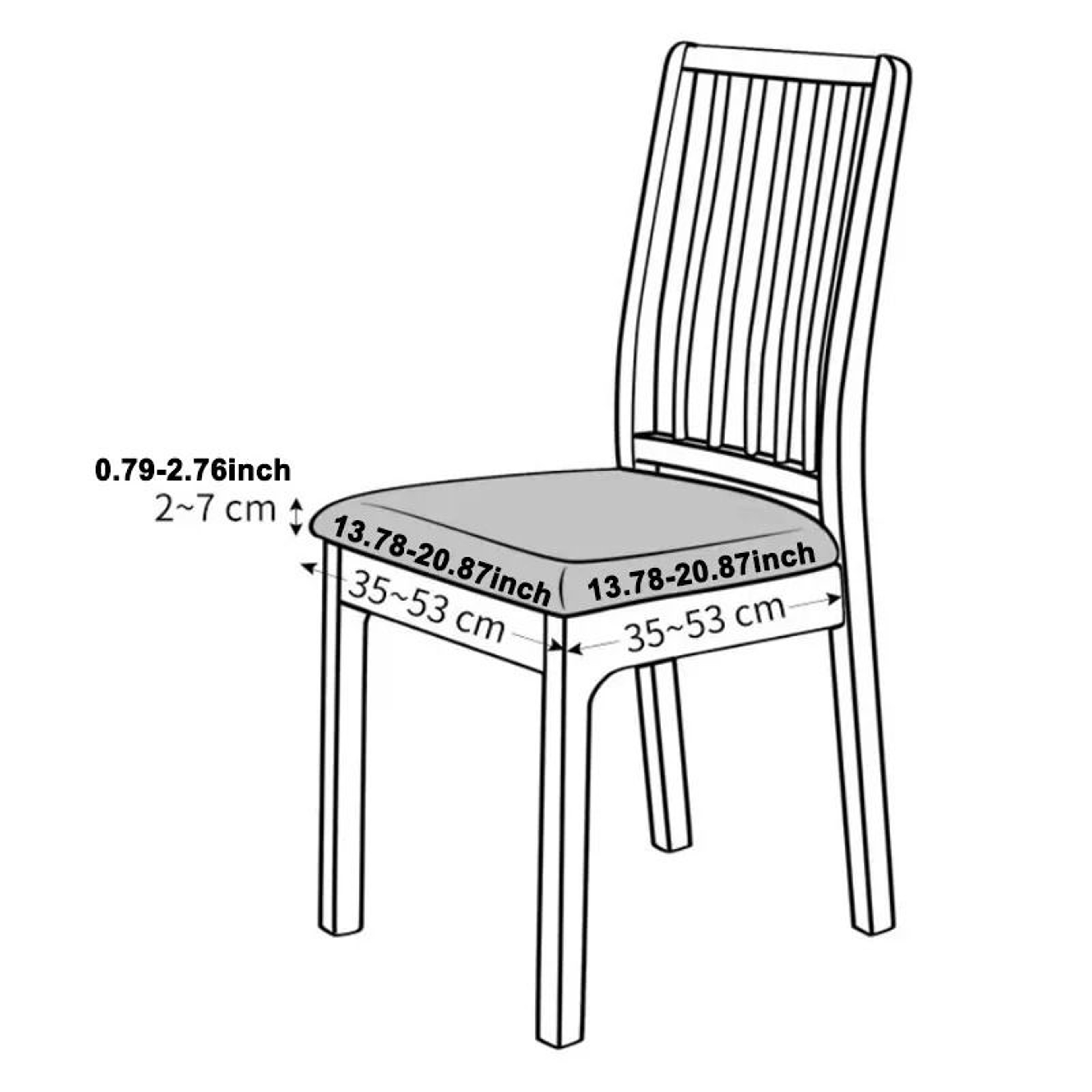 New Jacquard Elastic Universal Dining Chair Cover 2