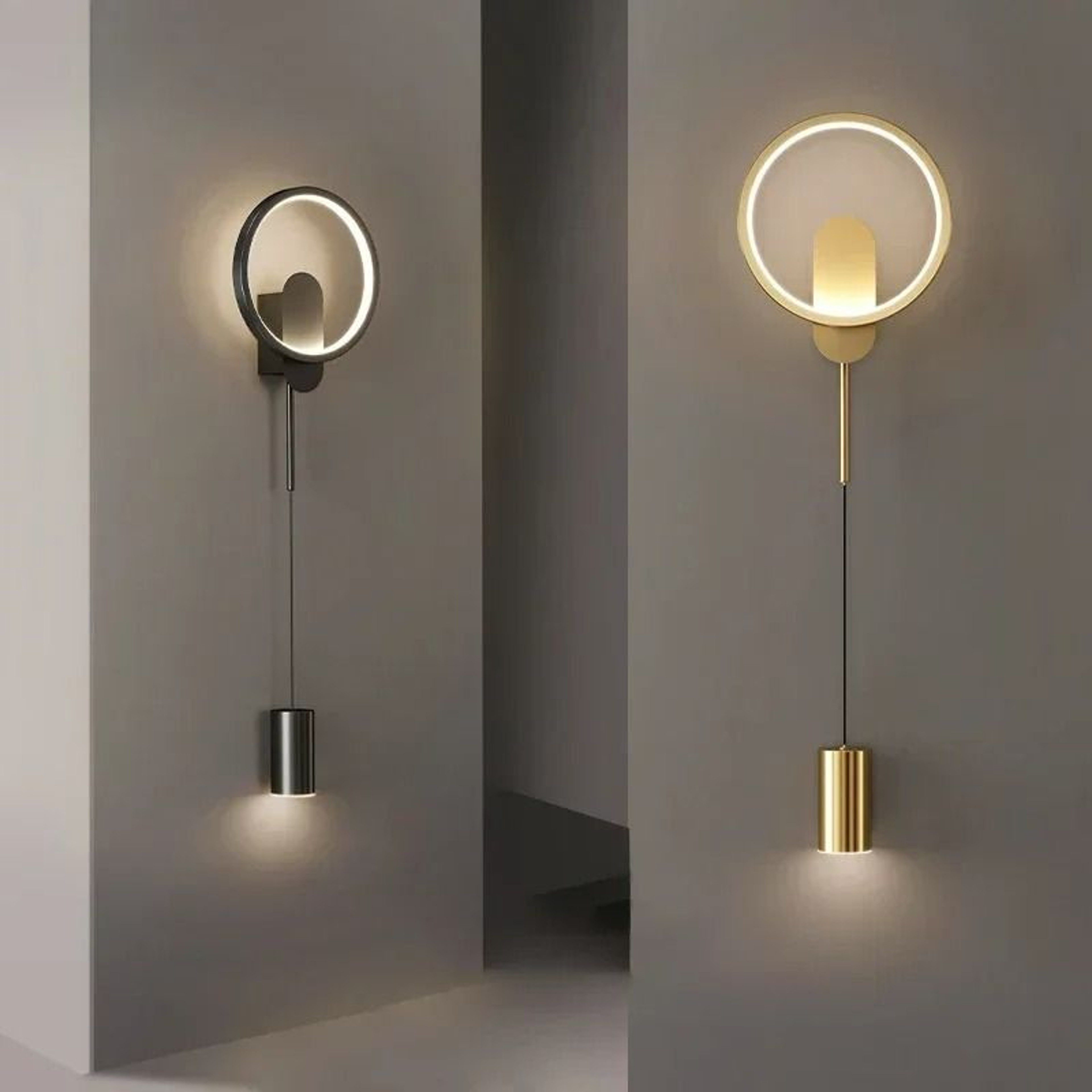 Modern Black  Gold LED Wall Sconce 0