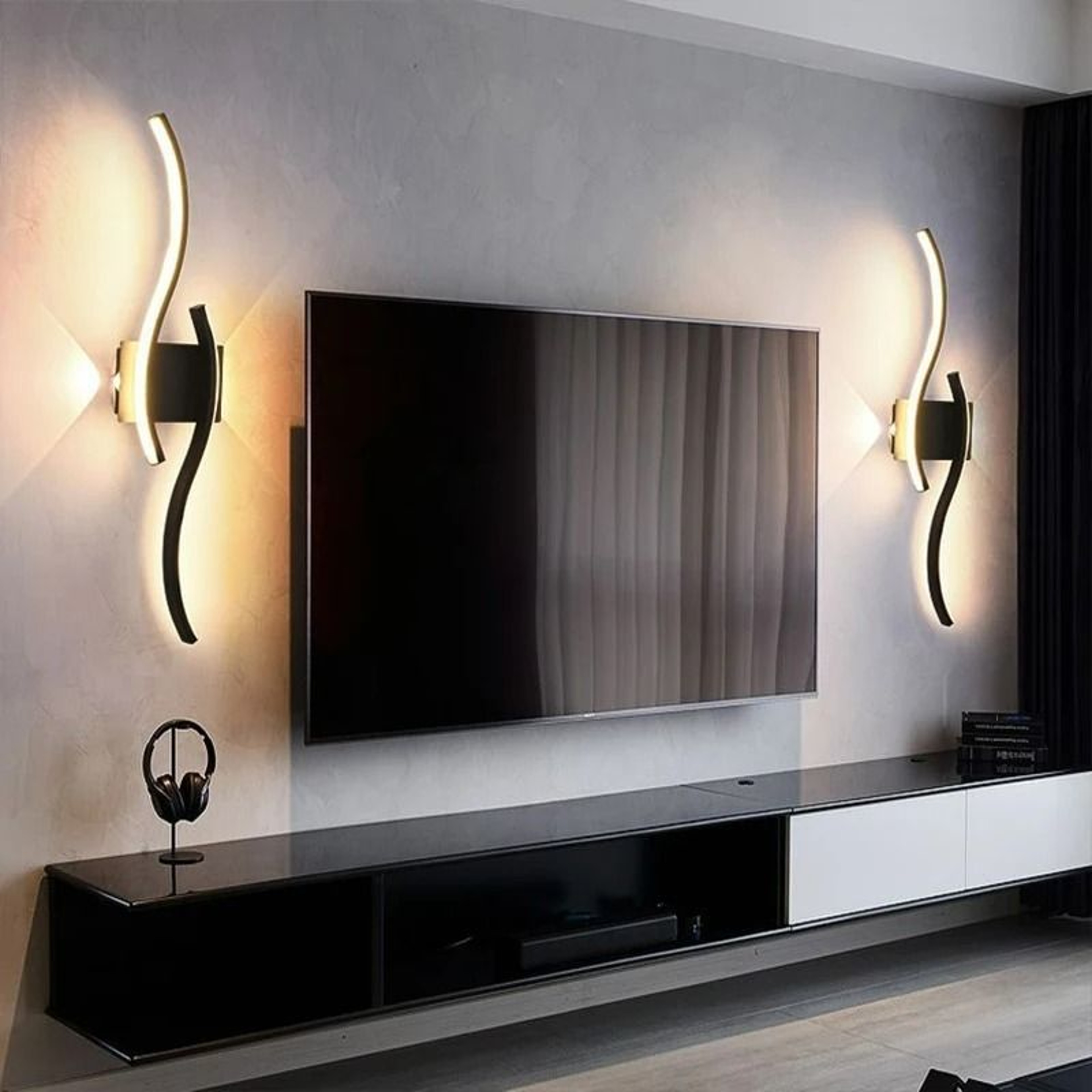 Modern Remote Control LED Linear Wall Sconce 3