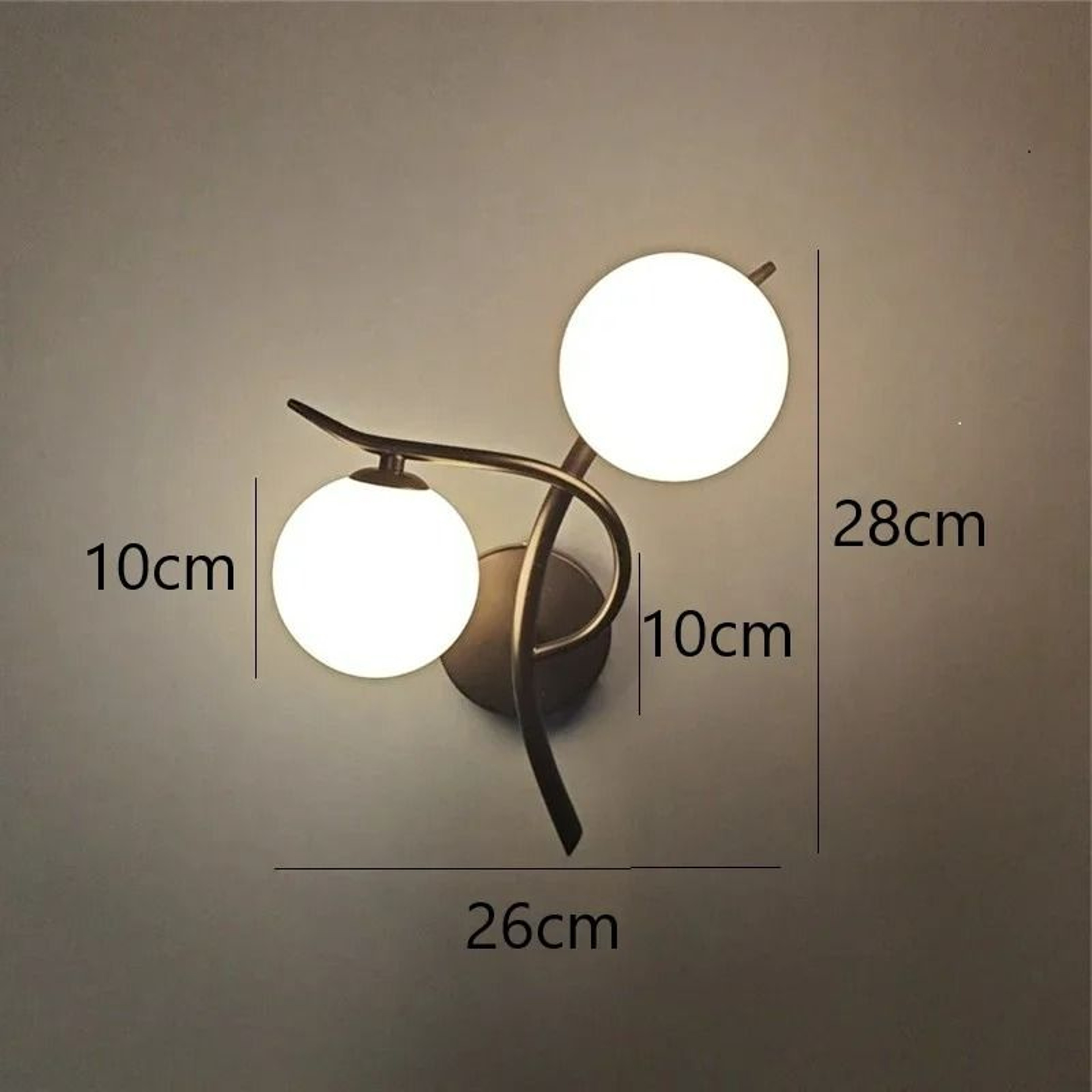Nordic Glass Orb Iron Wall Sconce 7