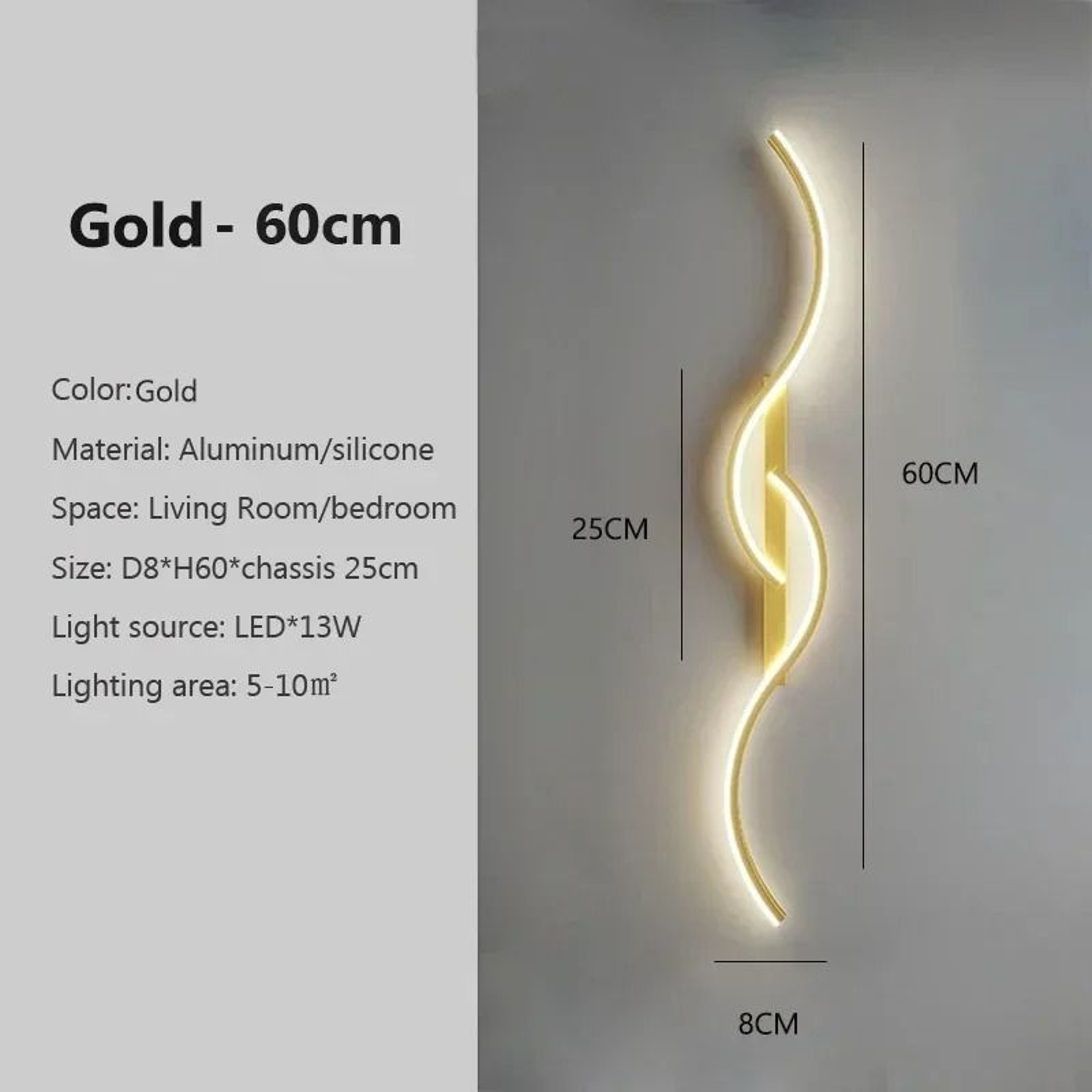 Smart Remote Control Adjustable LED Linear Wall Sconce 7