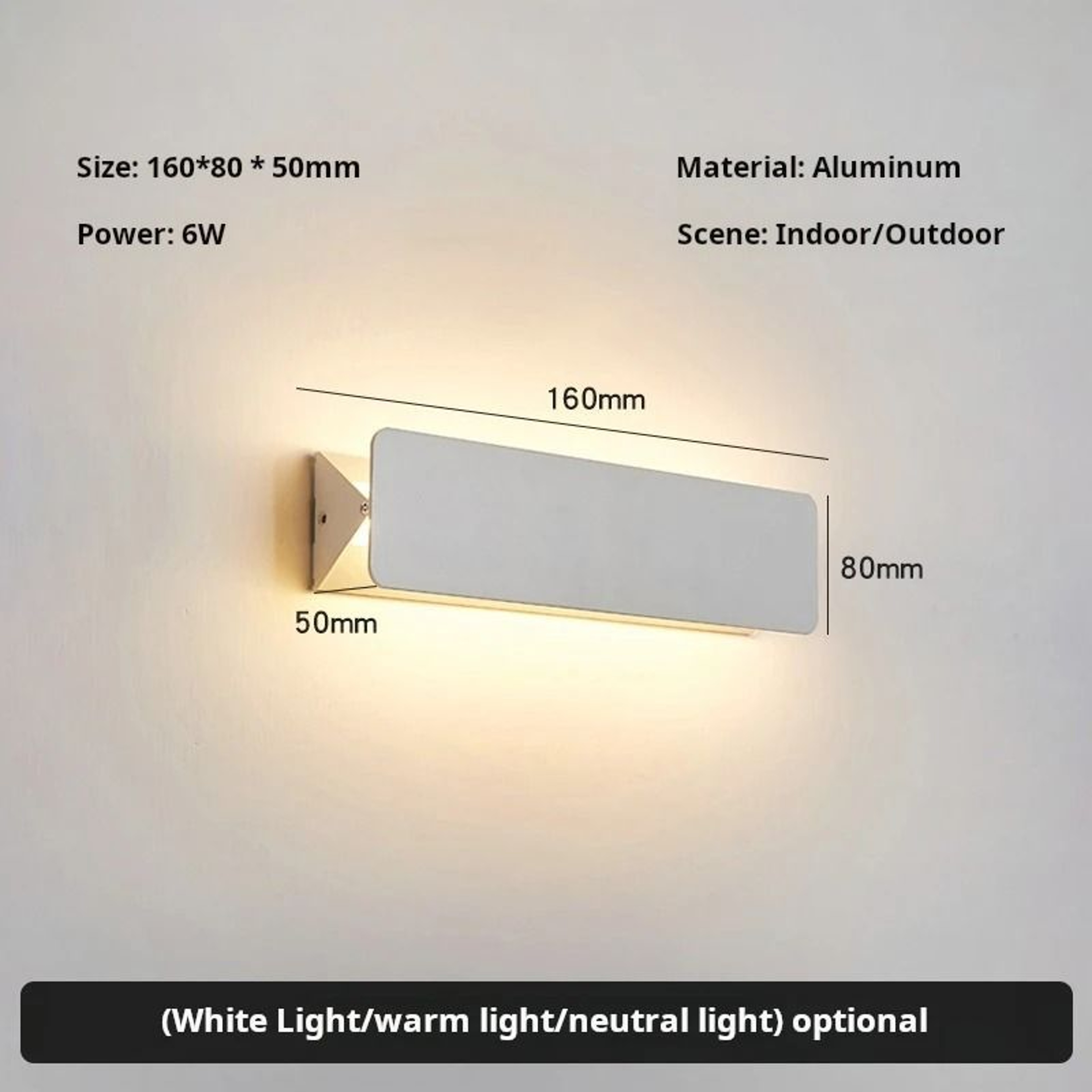 Indoor Adjustable Angle Aluminum LED Wall Sconce 7
