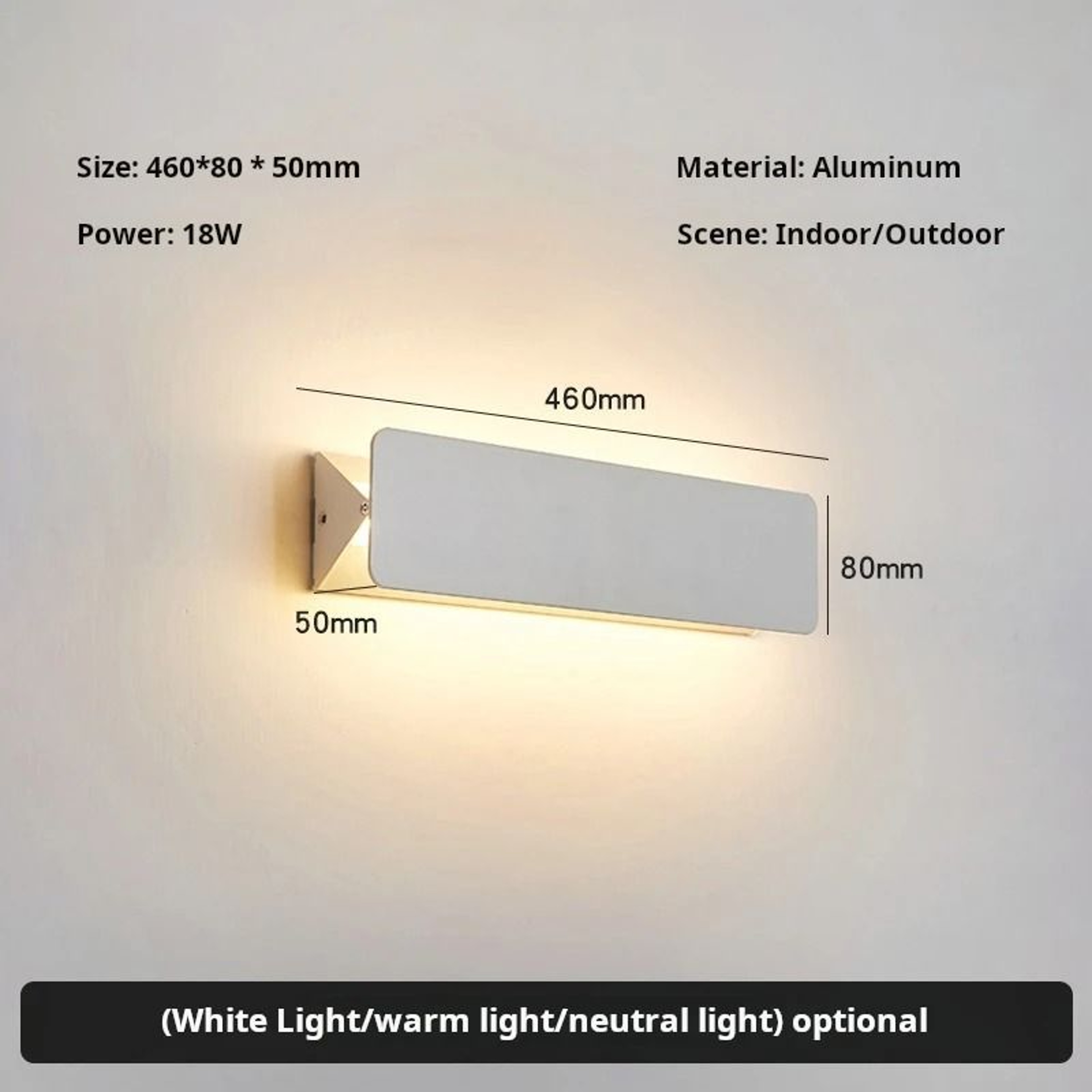 Indoor Adjustable Angle Aluminum LED Wall Sconce 10