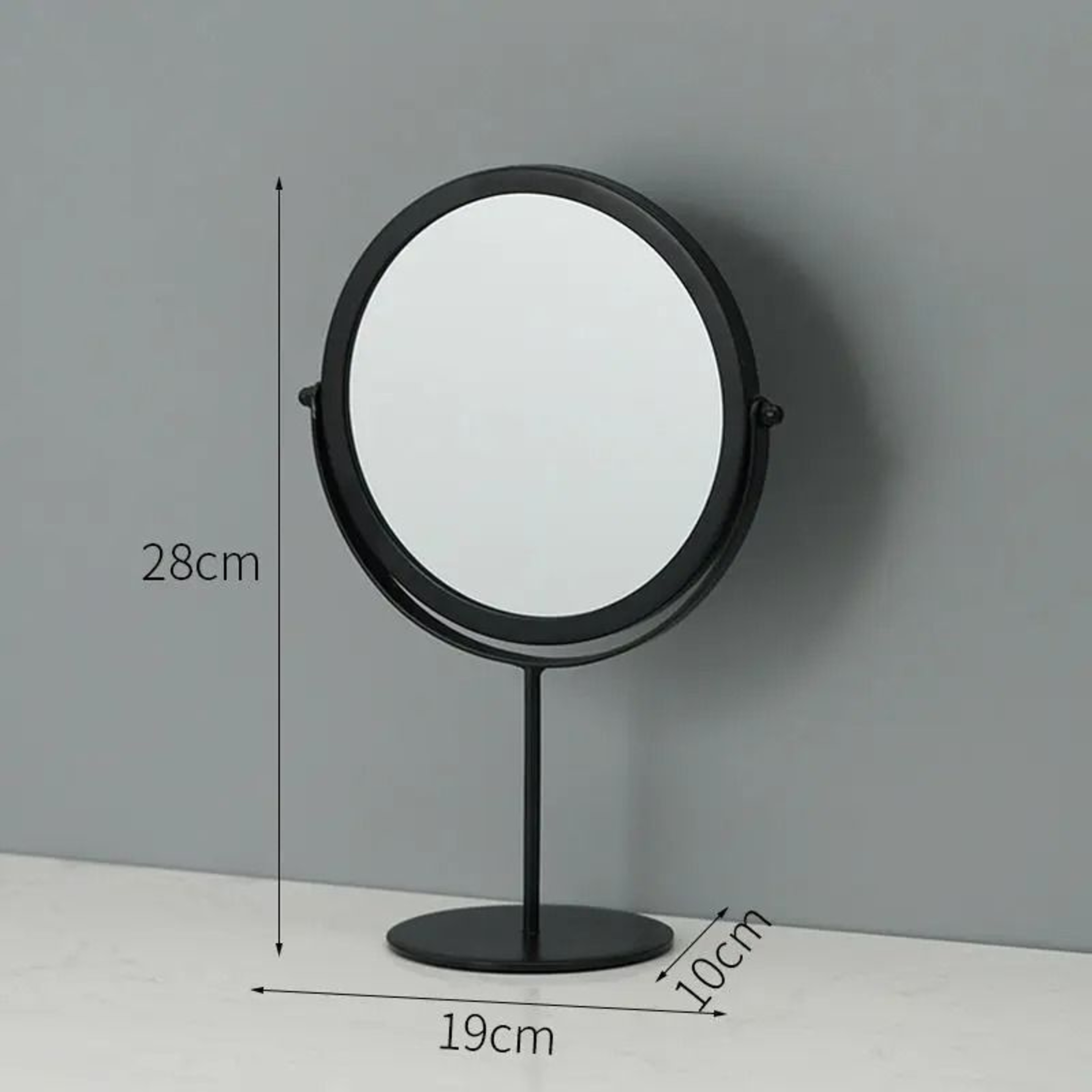 Nordic Iron Art Gold Round Desktop Vanity Mirror 4