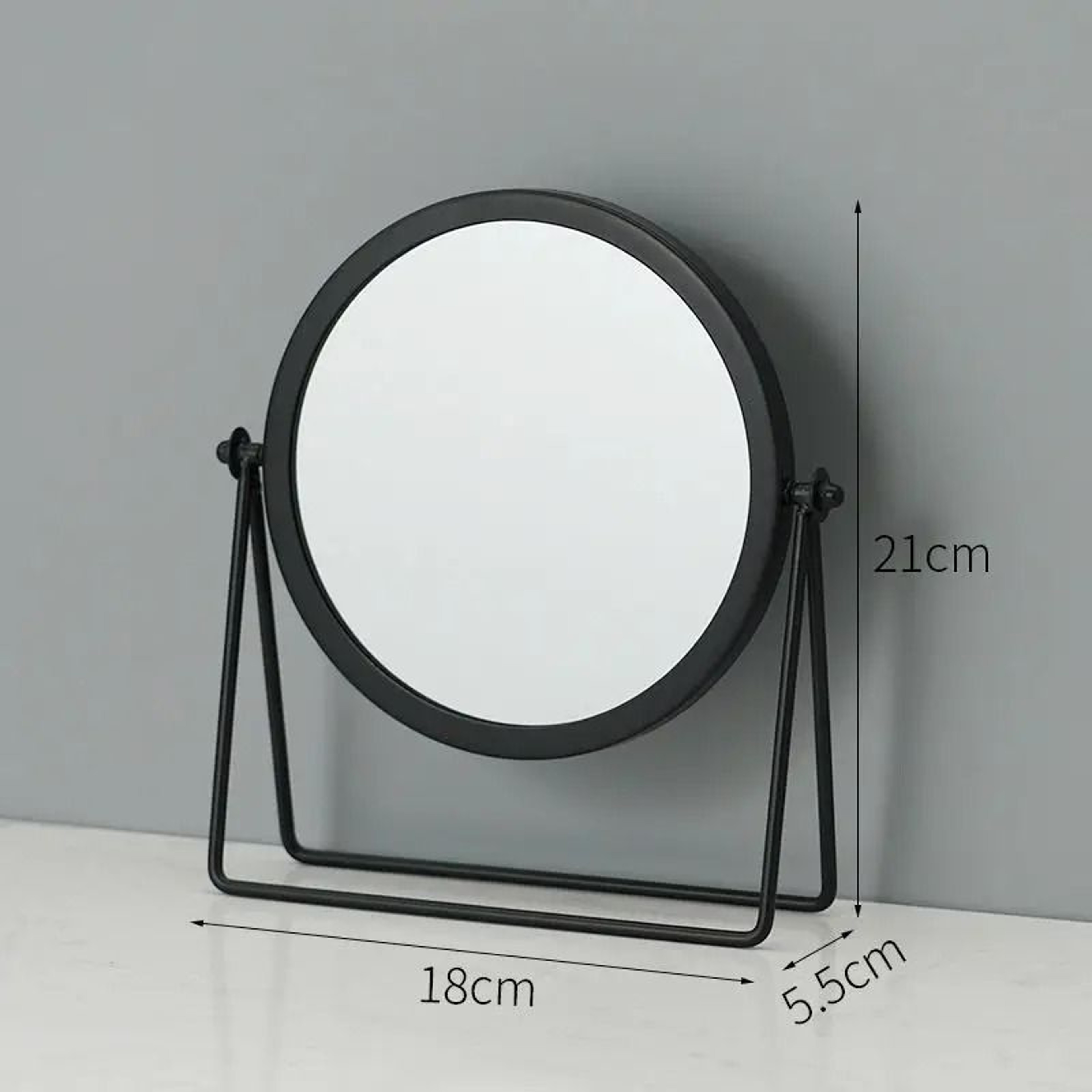 Nordic Iron Art Gold Round Desktop Vanity Mirror 2