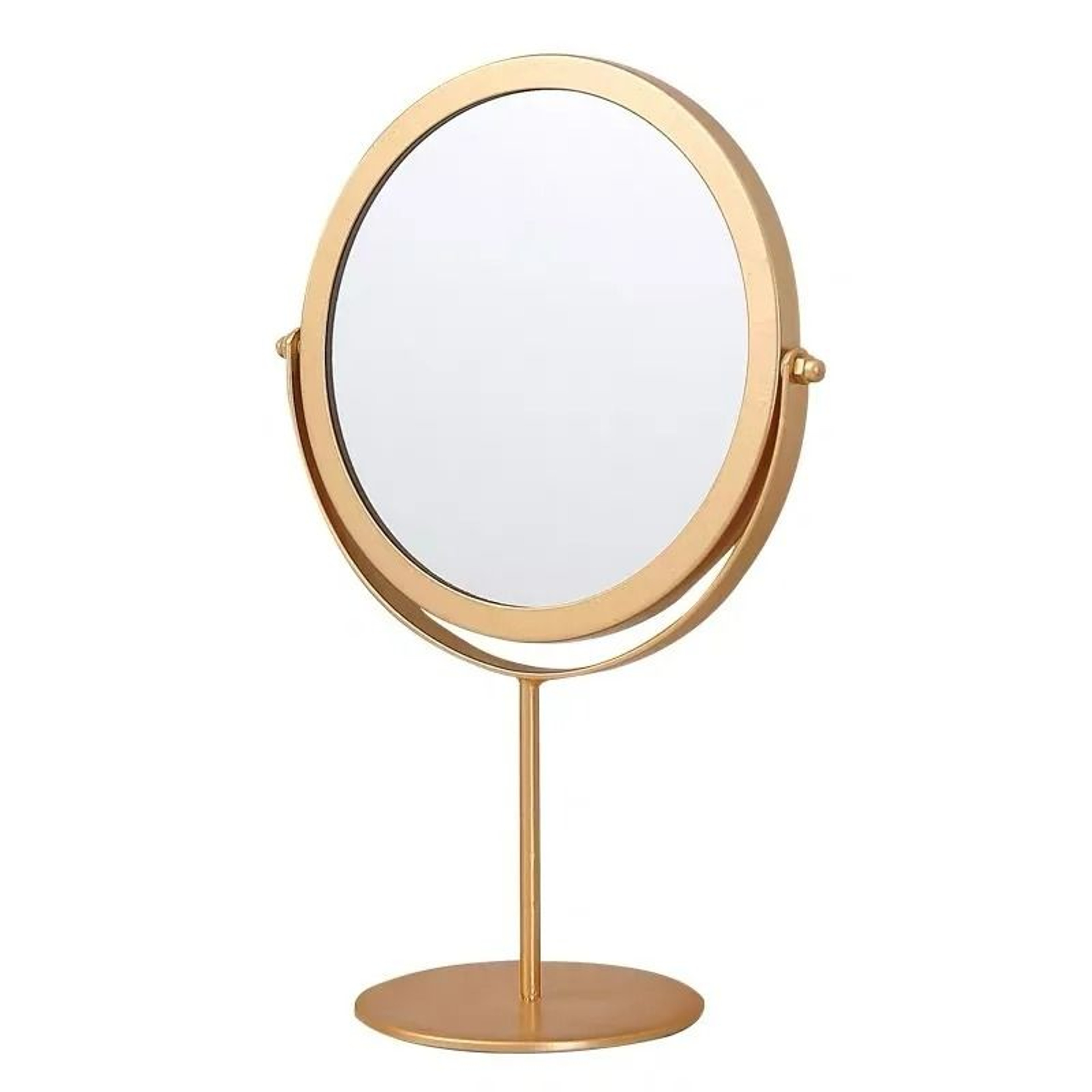 Nordic Iron Art Gold Round Desktop Vanity Mirror 5