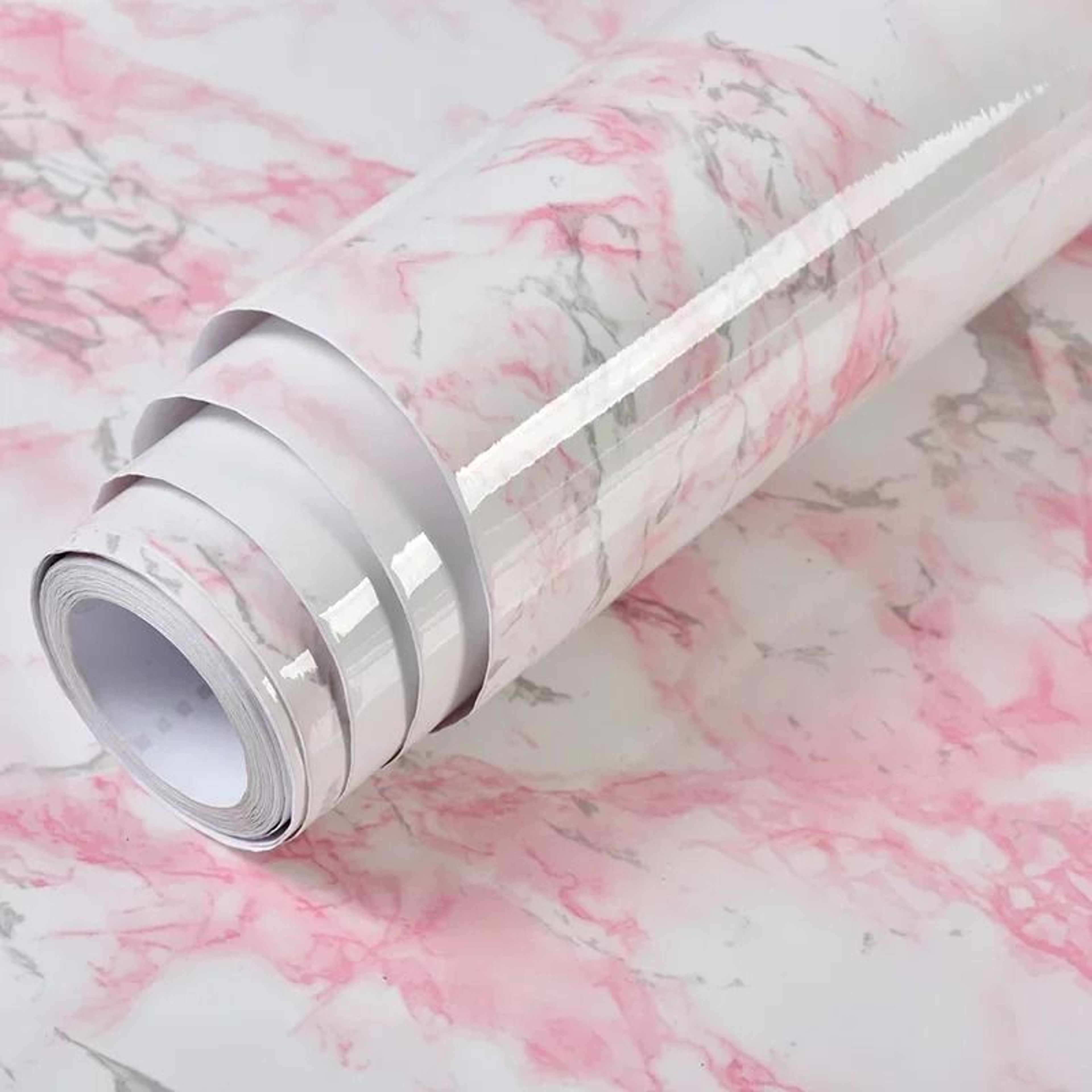 Vinyl Pink Marble Peel And Stick SelfAdhesive Wallpaper 1