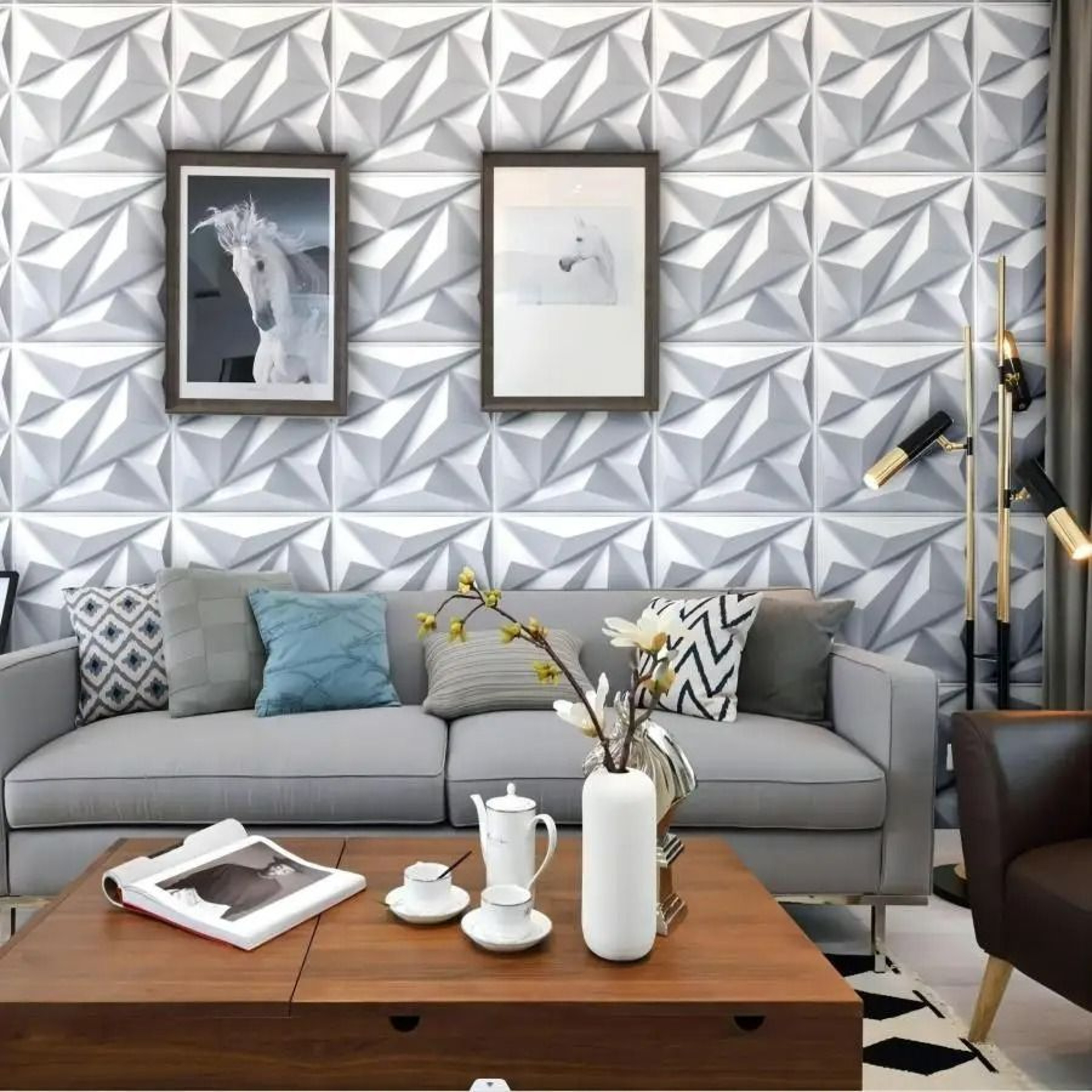 12Piece 3D Textured Decorative Wall Panels 4