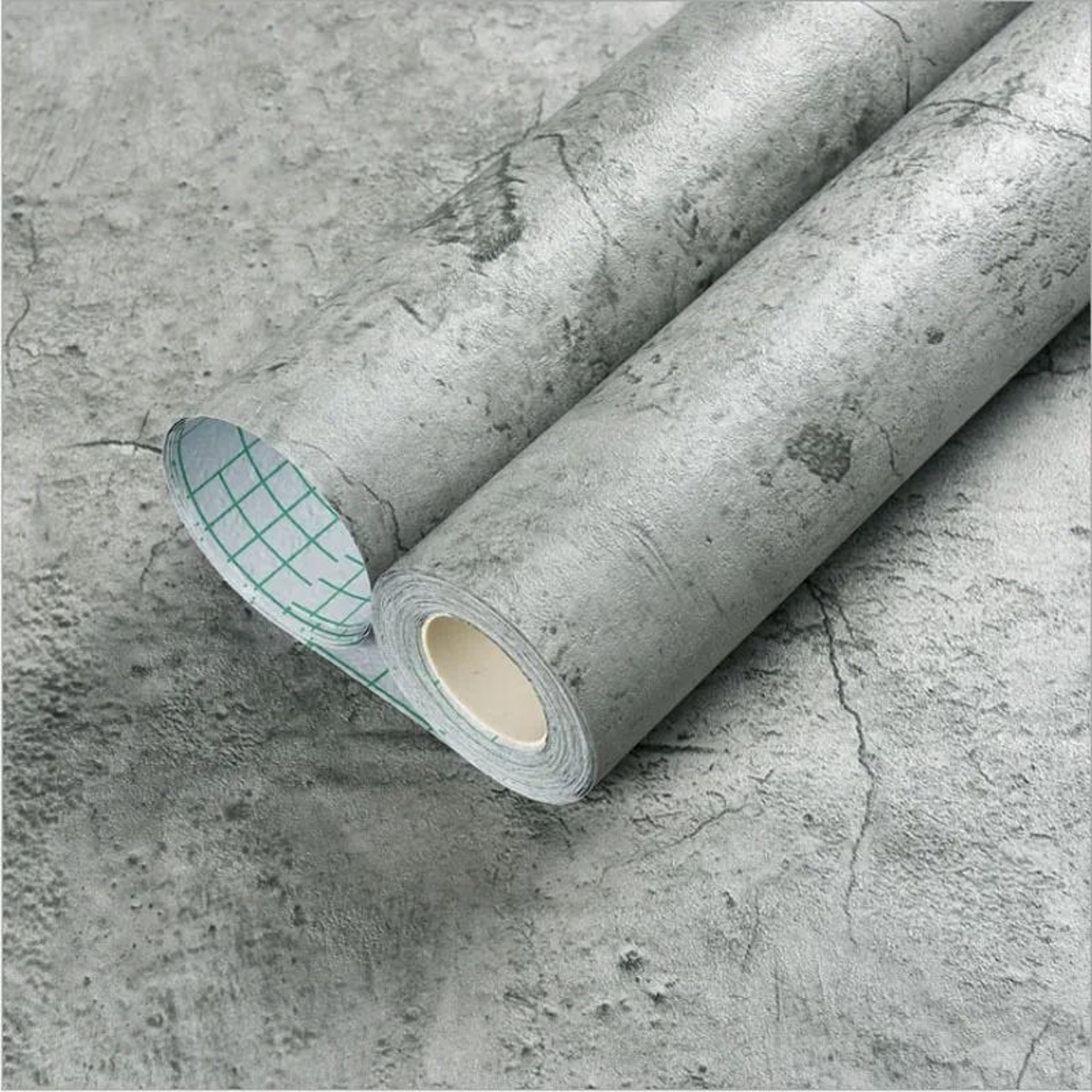 PVC Retro Cement Grey Waterproof SelfAdhesive Wallpaper 2