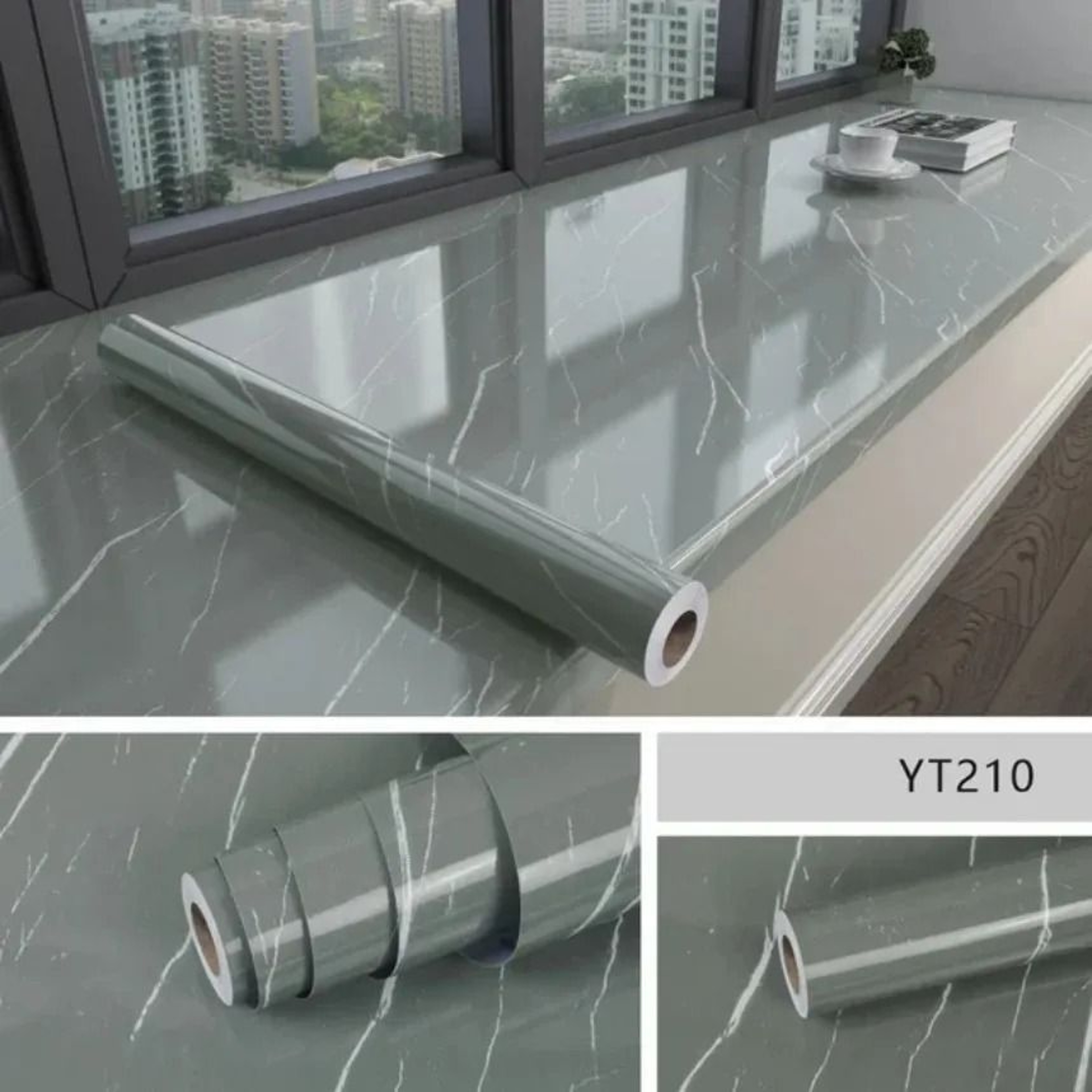 Modern HighTemperature Resistant Waterproof Marble Wall Foil 12