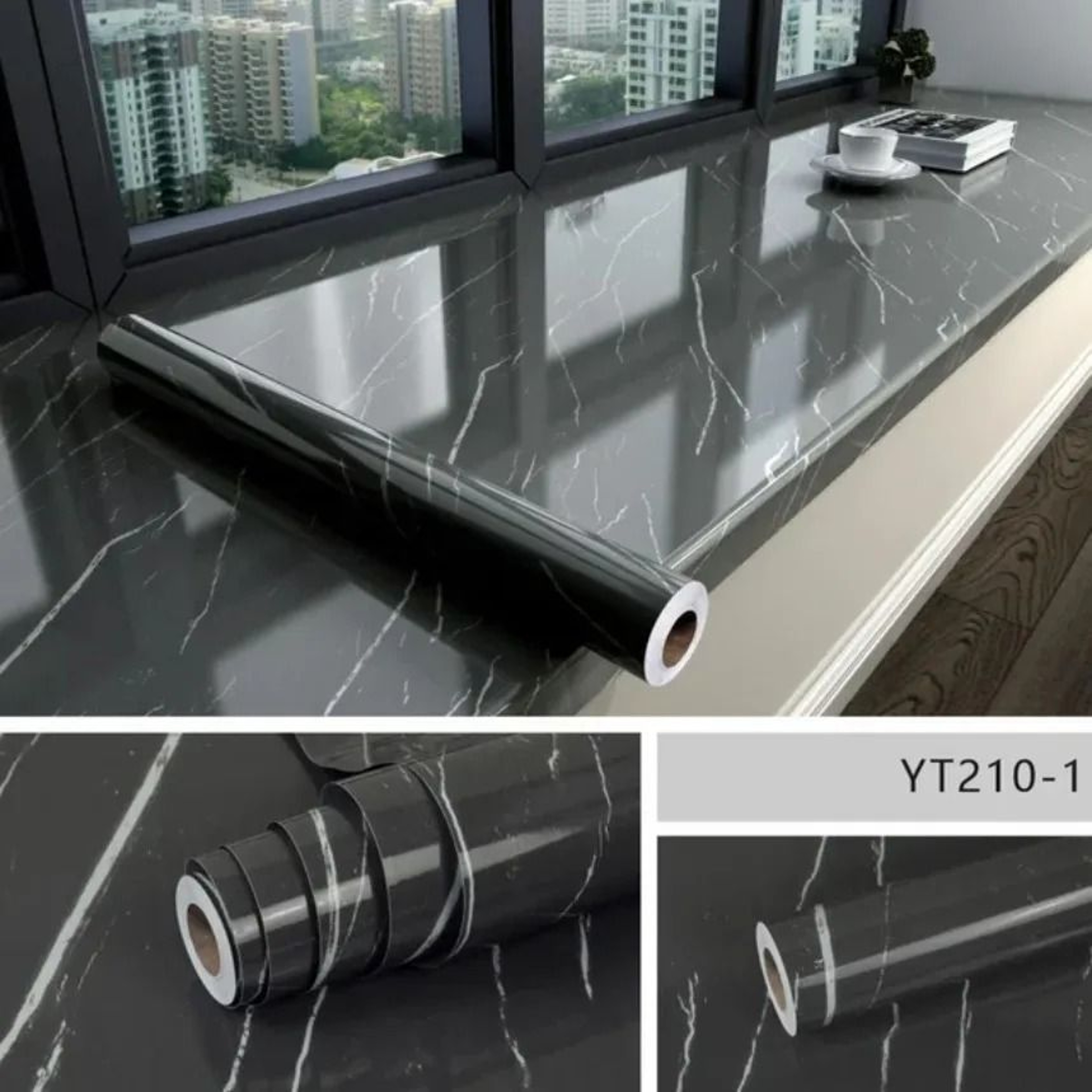 Modern HighTemperature Resistant Waterproof Marble Wall Foil 8