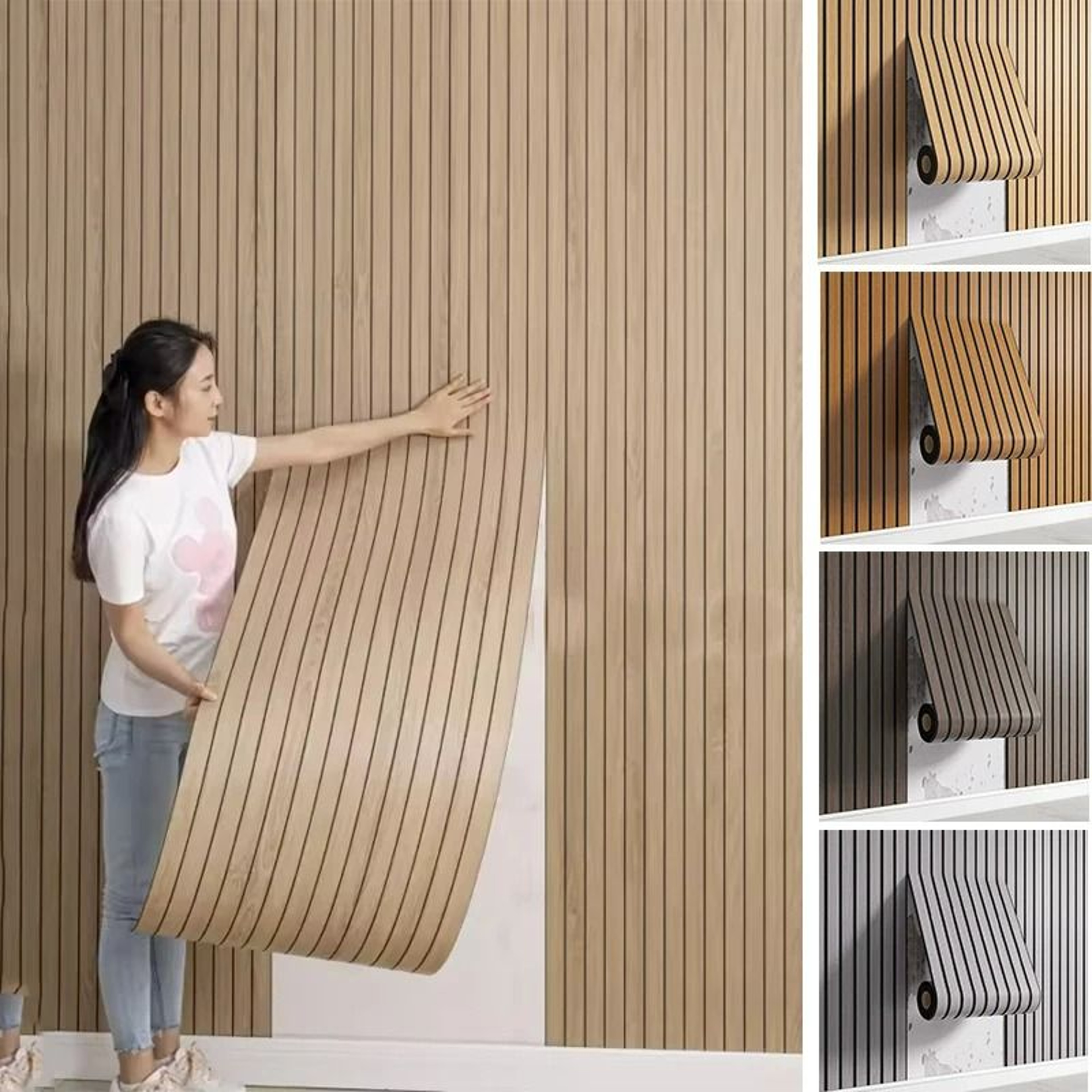 3D Textured Grid Peel And Stick Wall Panels 0