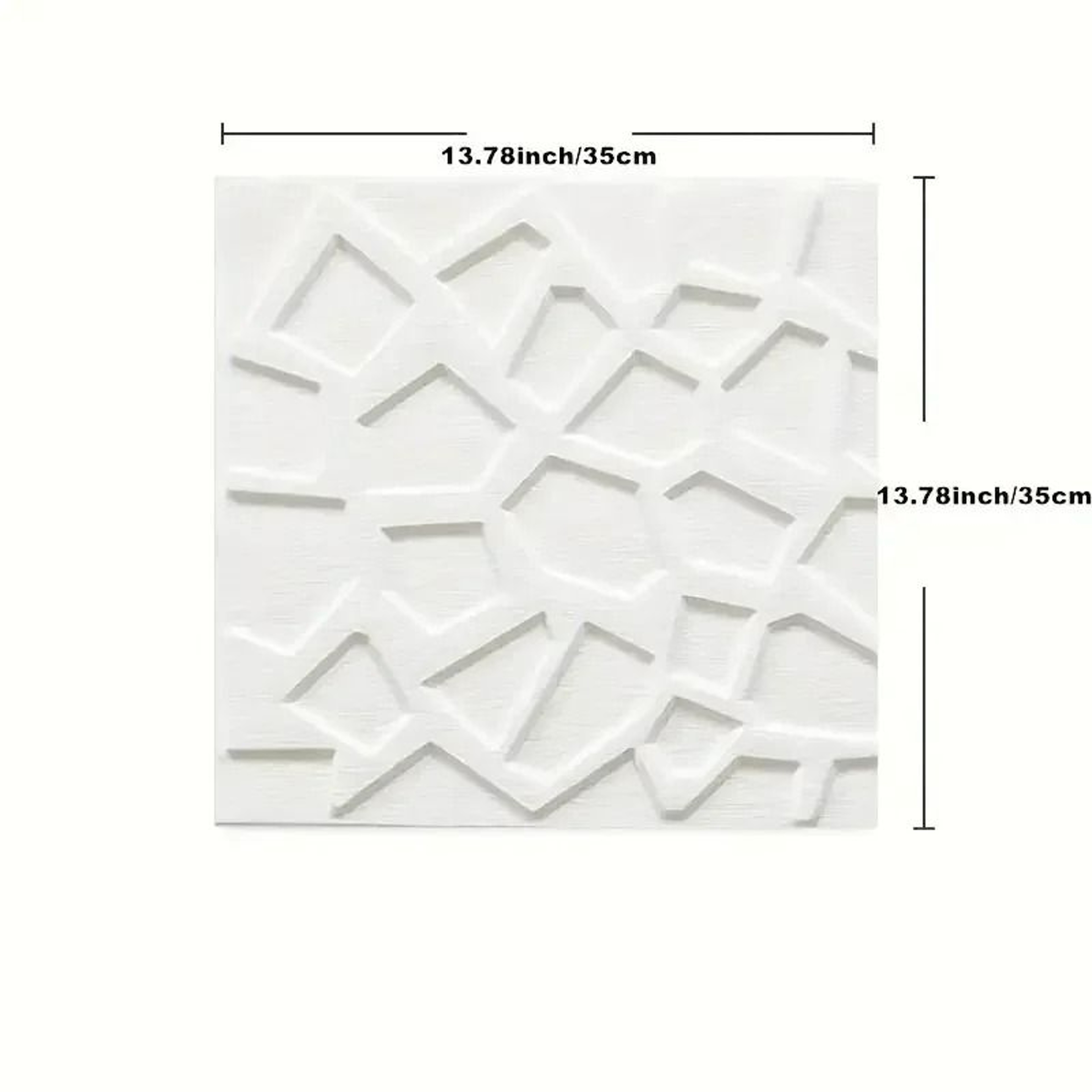 4Pack Modern Grid 3D PVC Waterproof Wall Stickers 5