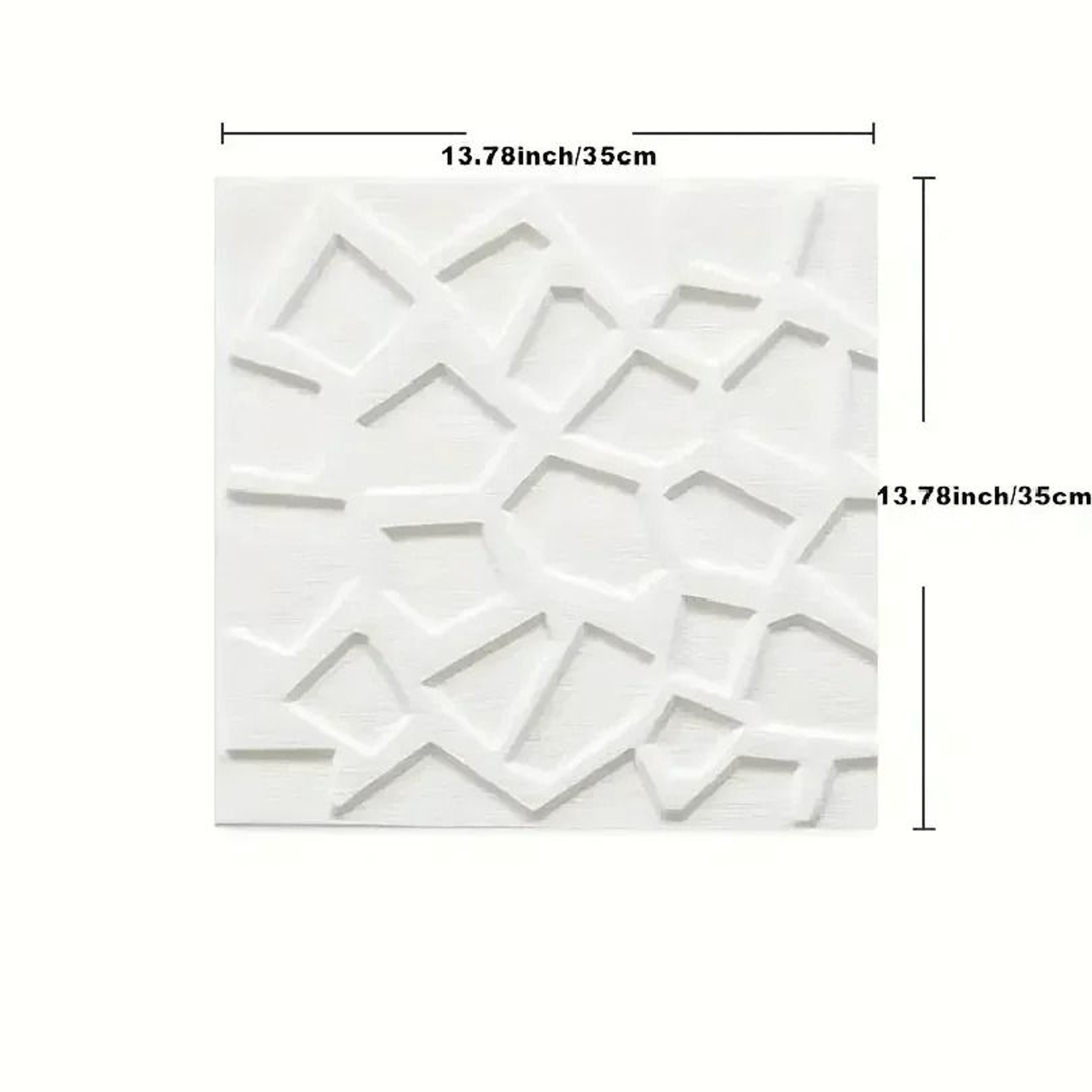 4Pack Modern Grid 3D PVC Waterproof Wall Stickers 4