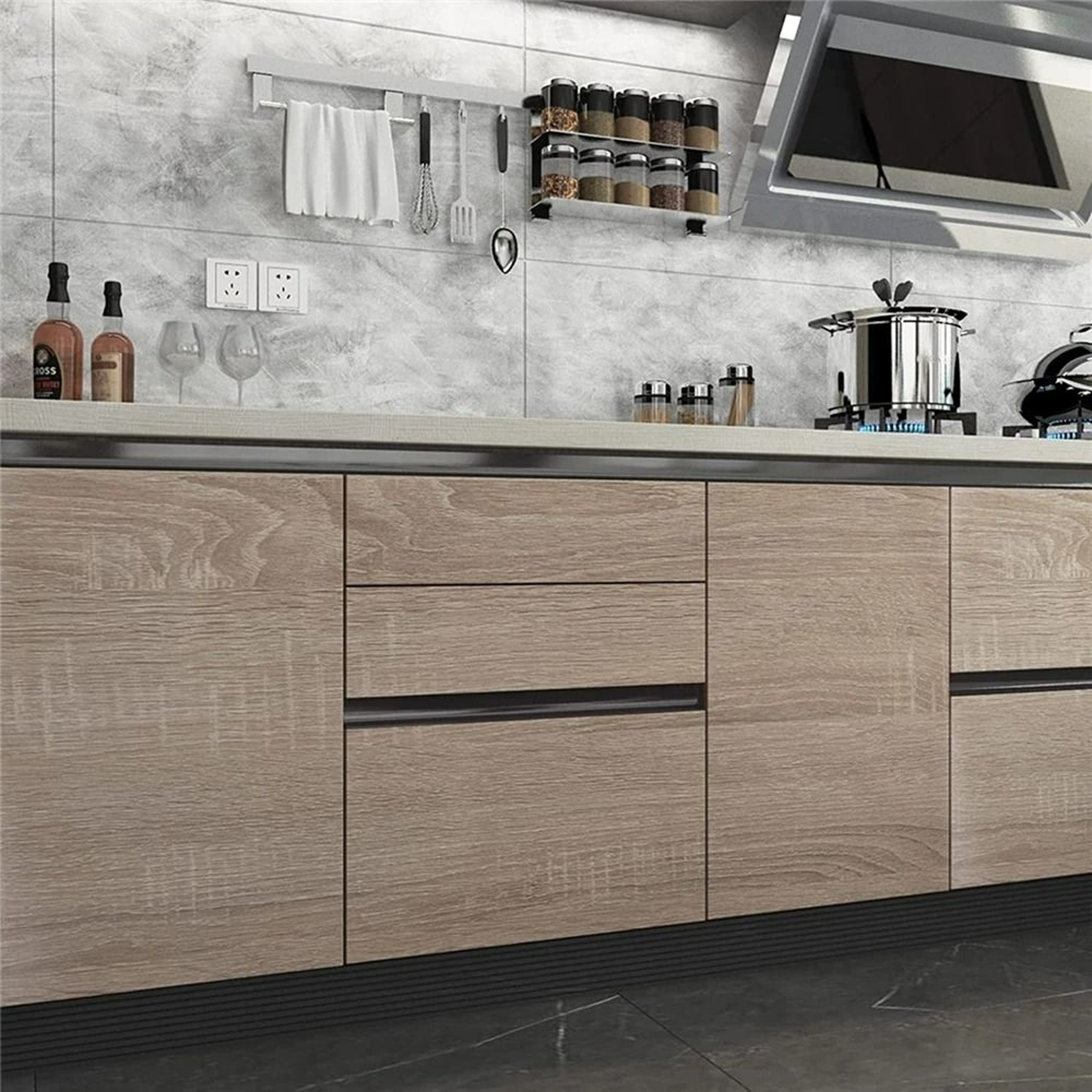 PVC Waterproof Wood Grain SelfAdhesive Decorative Vinyl Film 11