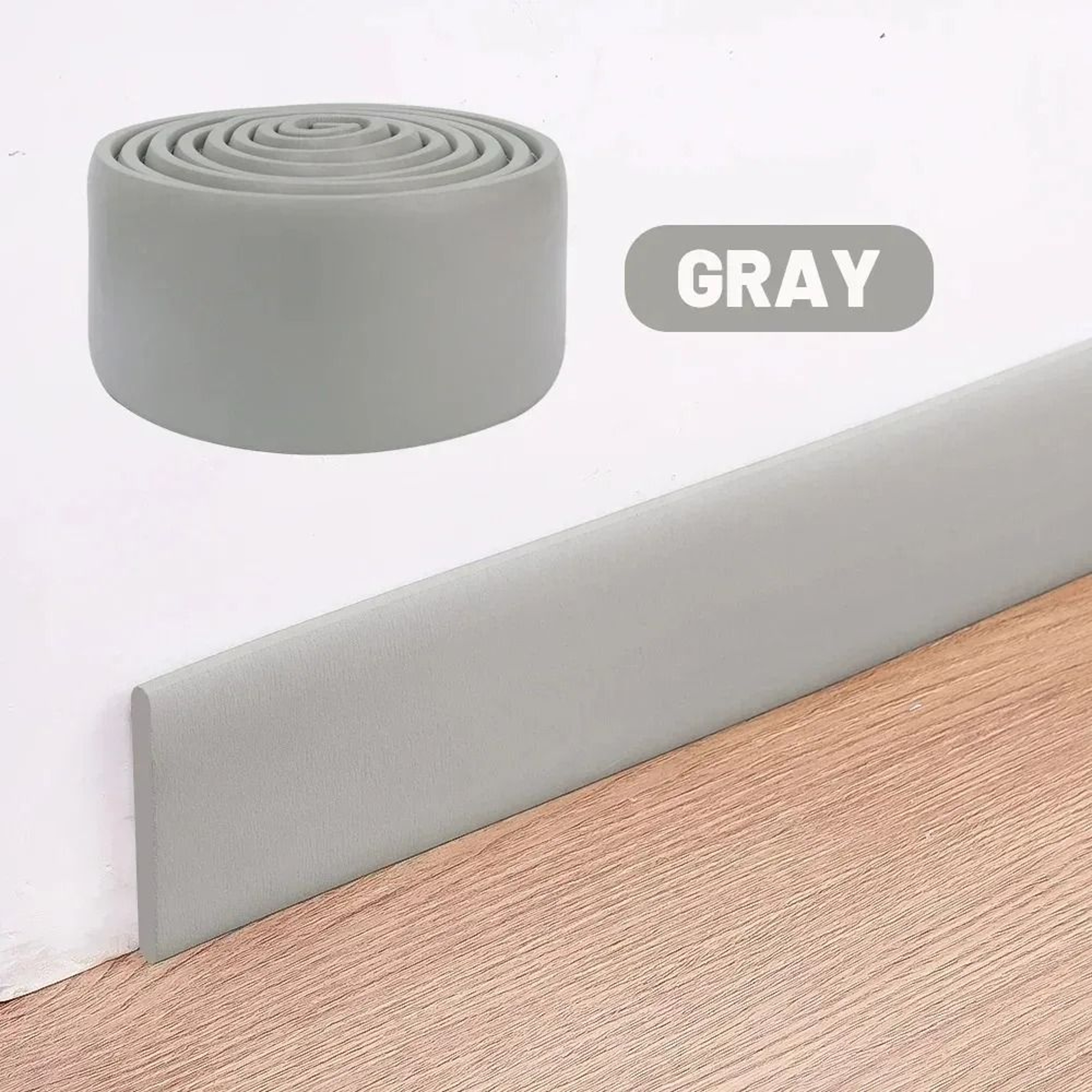 Thickened 3D SelfAdhesive Waterproof Baseboard Wall Trim Strip 5