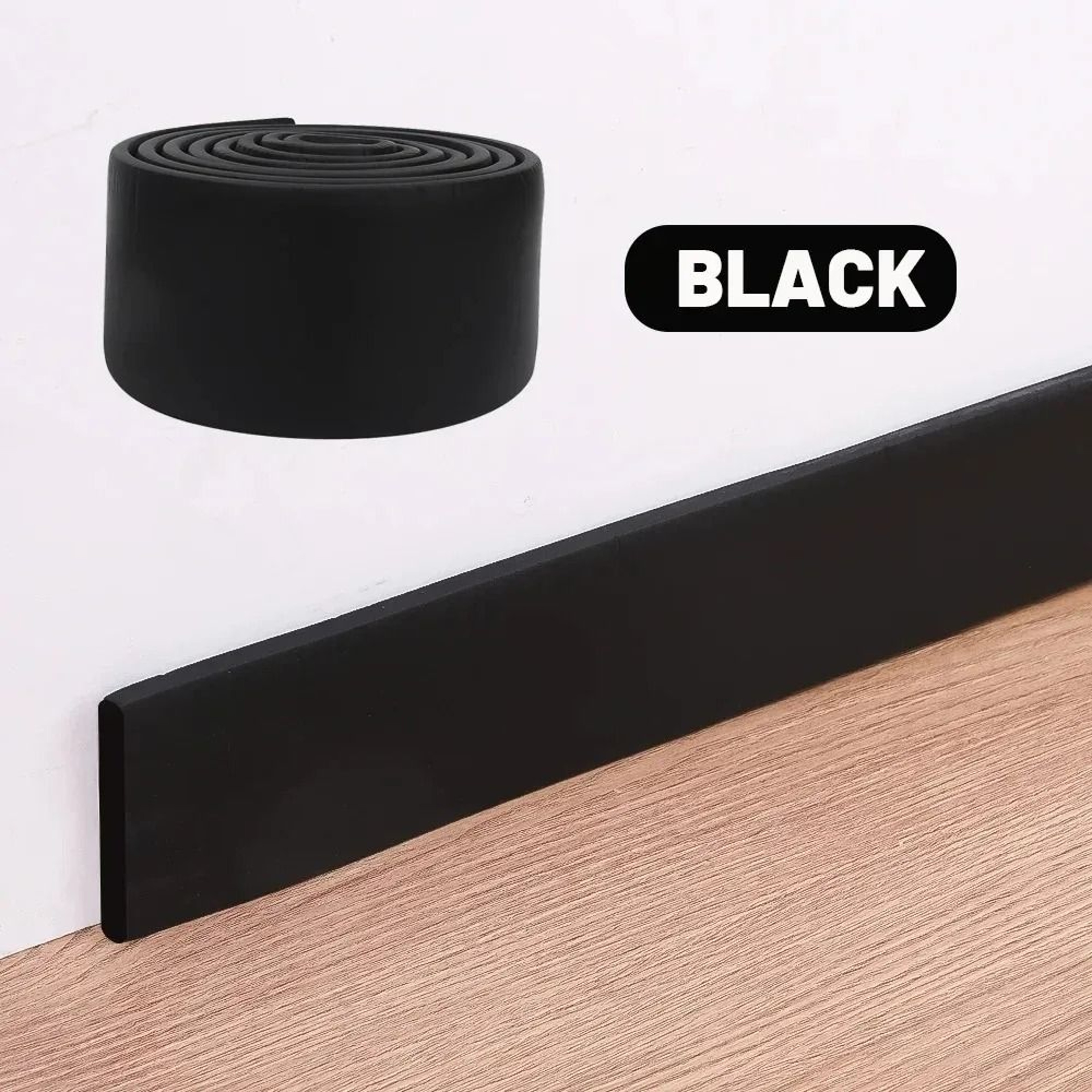 Thickened 3D SelfAdhesive Waterproof Baseboard Wall Trim Strip 6