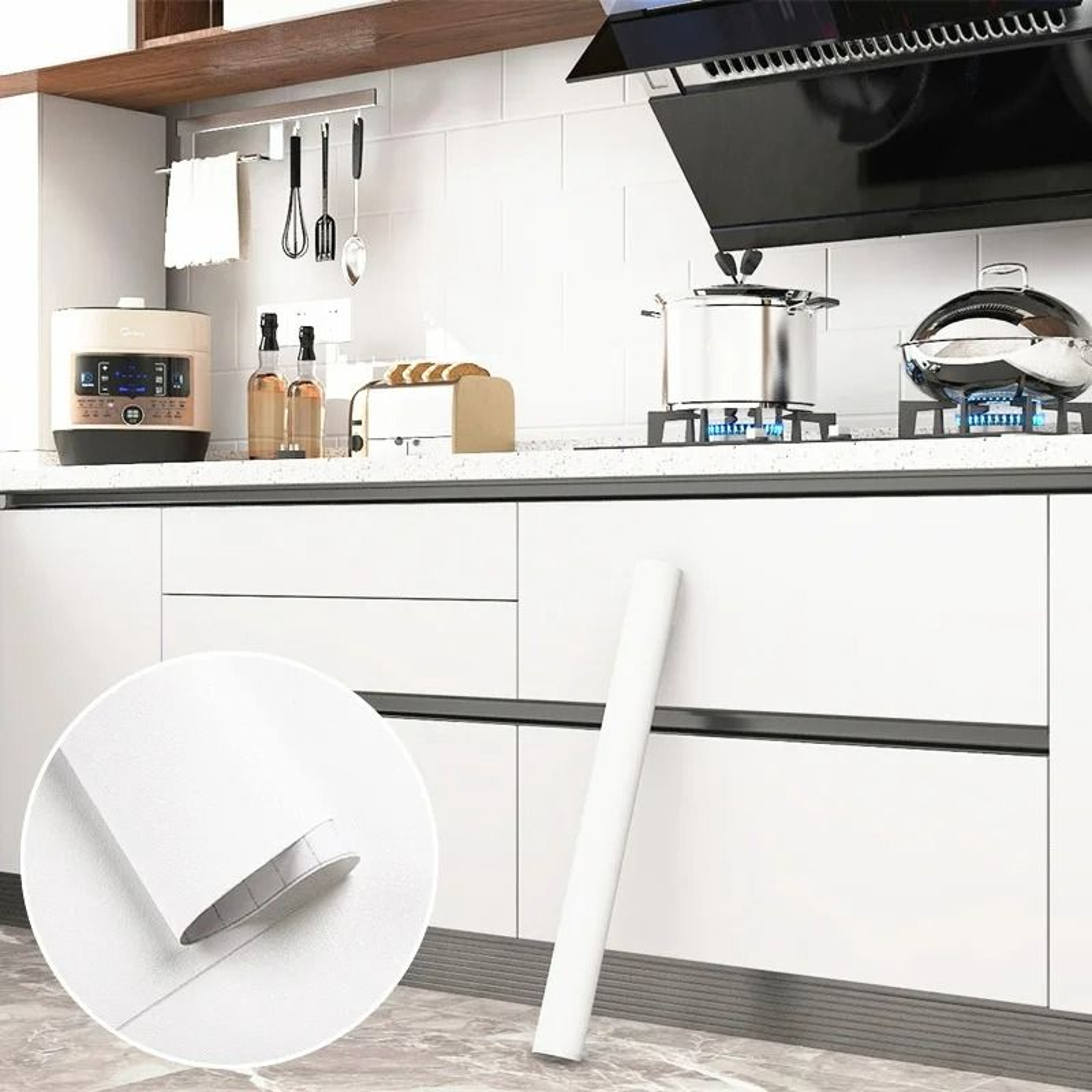 Thickened Waterproof Solid Color SelfAdhesive Vinyl Cabinet Film 5