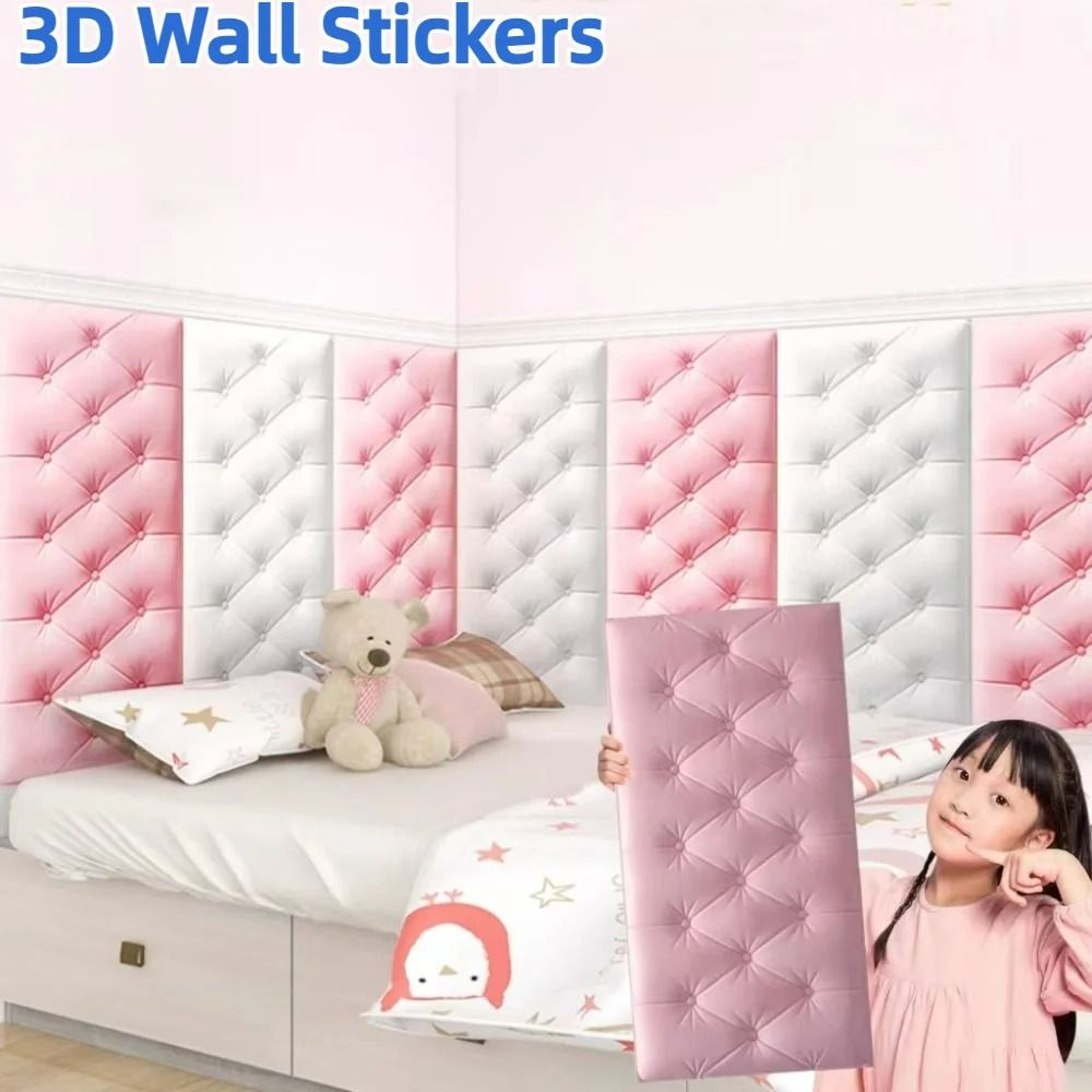 Thickened 3D AntiCollision Soft Cushion Wall Mat Pad 1