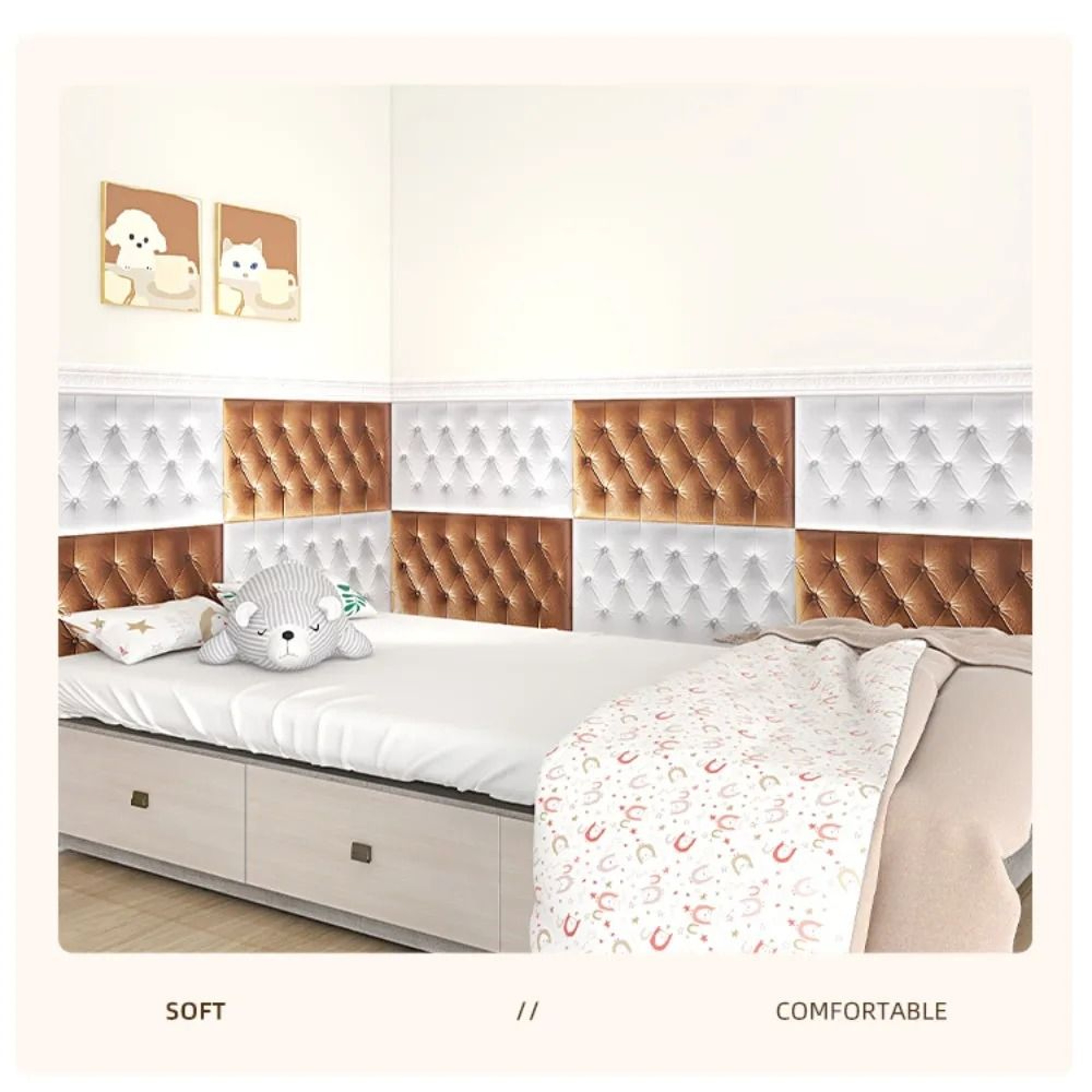 Thickened 3D AntiCollision Soft Cushion Wall Mat Pad 2