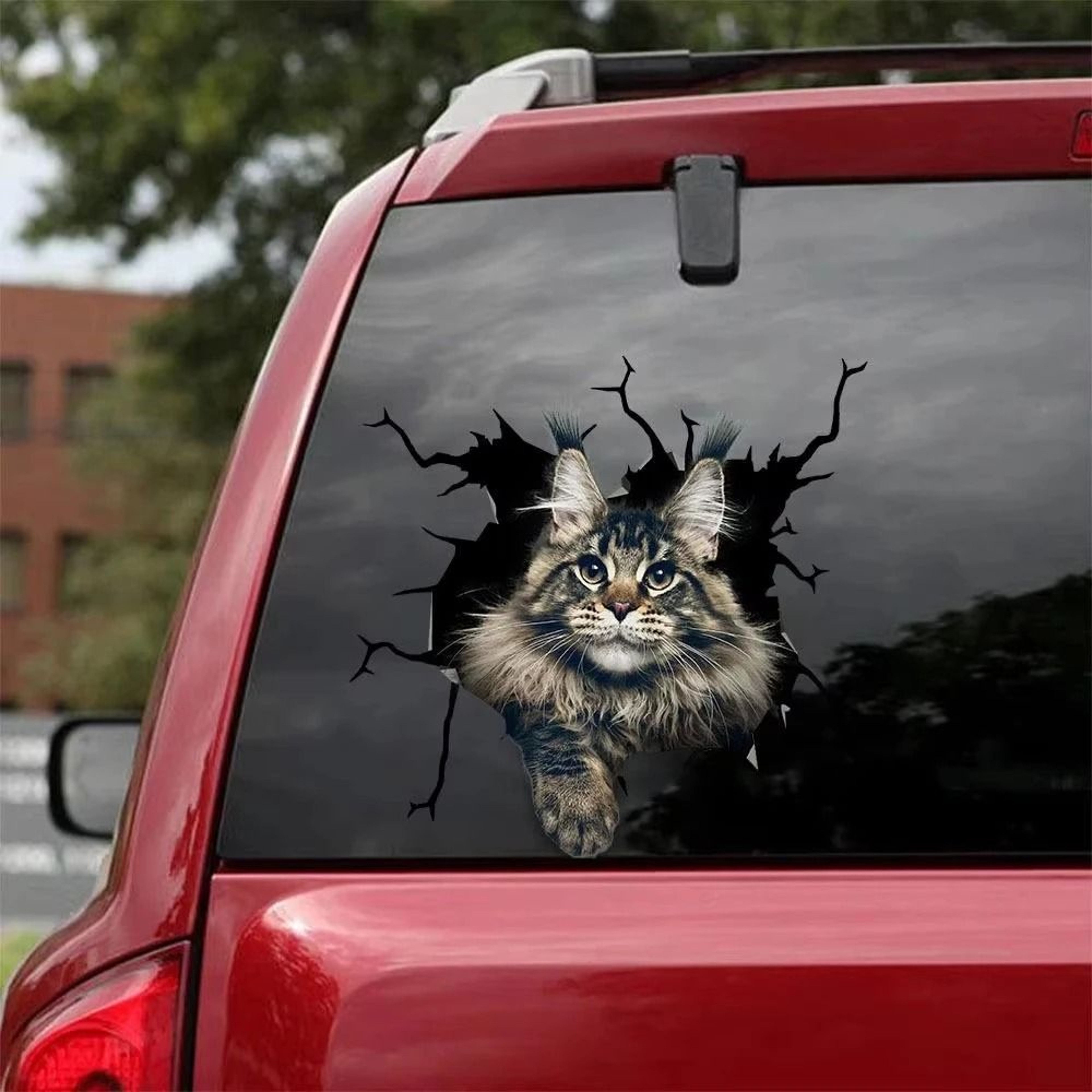 3D Cartoon Chicken Vinyl Decal  Car Window Sticker 3