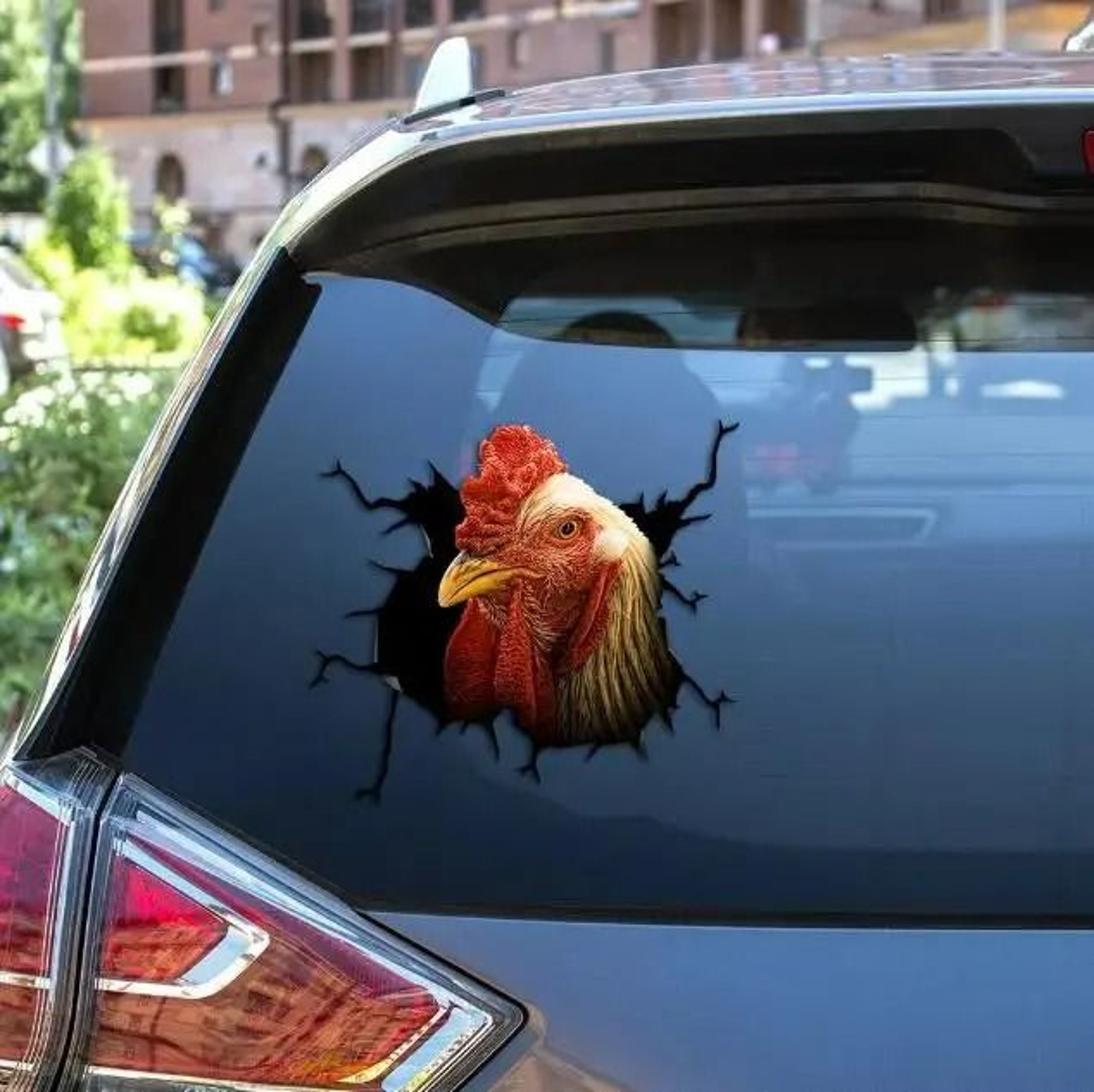 3D Cartoon Chicken Vinyl Decal  Car Window Sticker 13