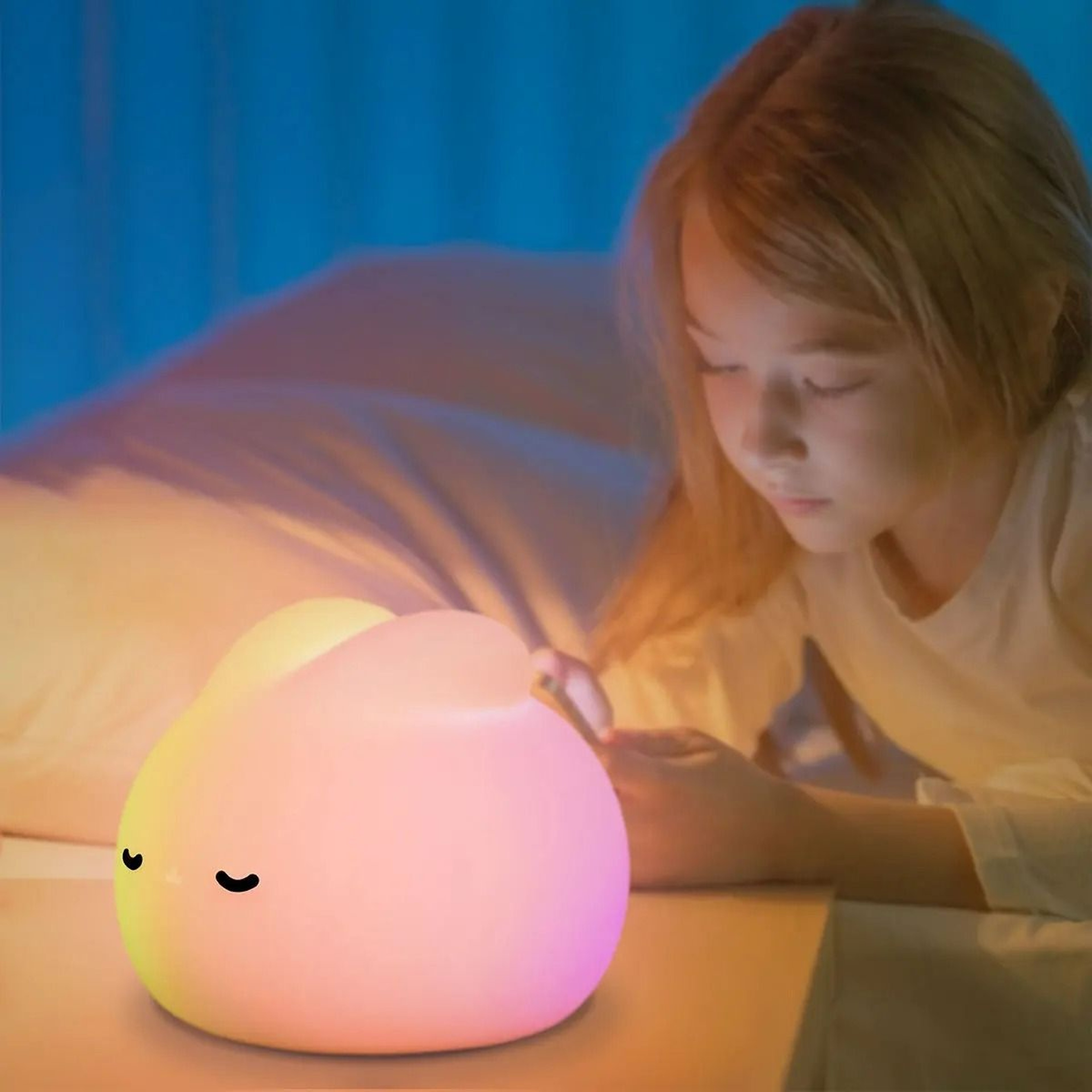 Cute Silicone Bunny Rechargeable LED Night Light 3