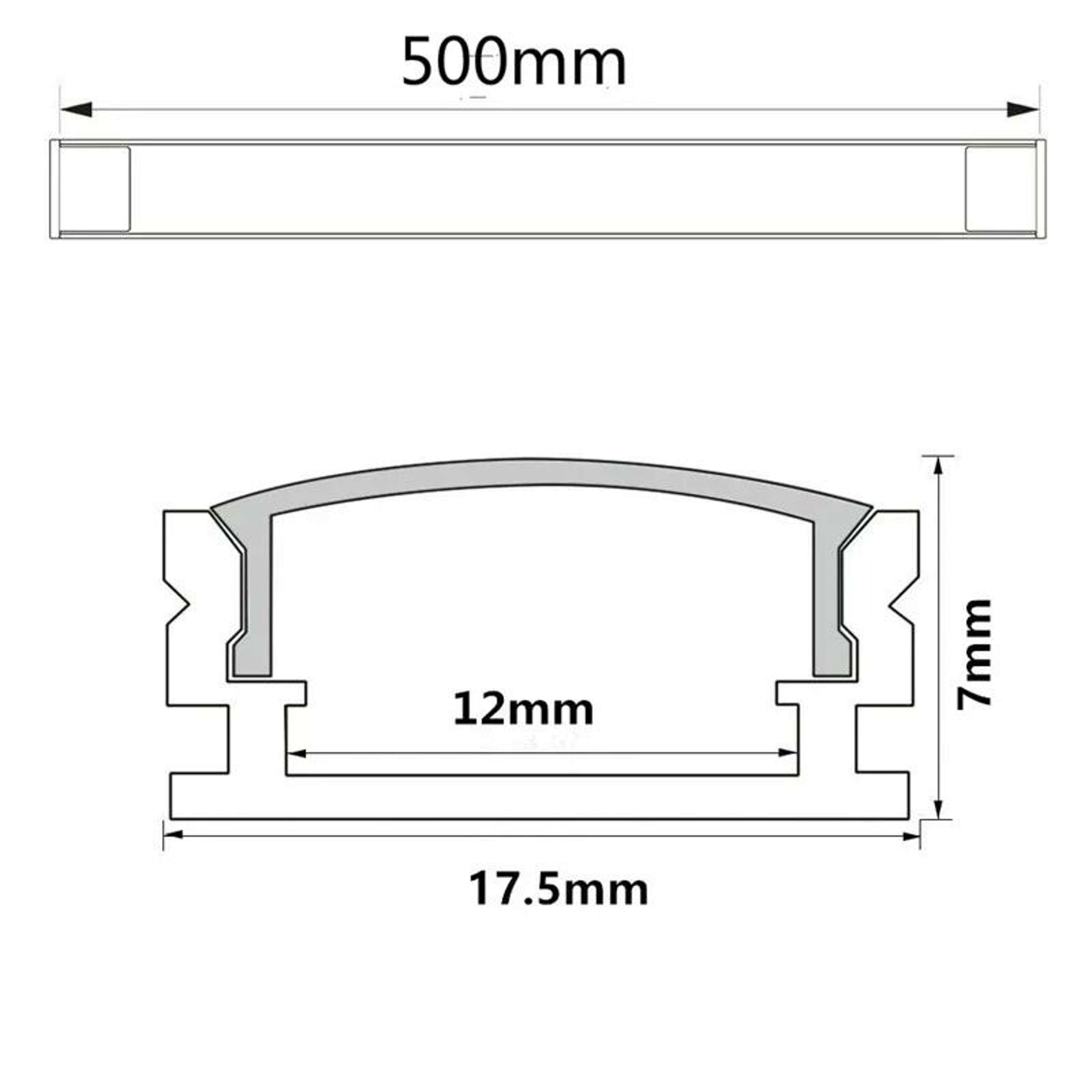 10Pack 33 Ft UVShape Aluminum LED Channel Profile Set 3