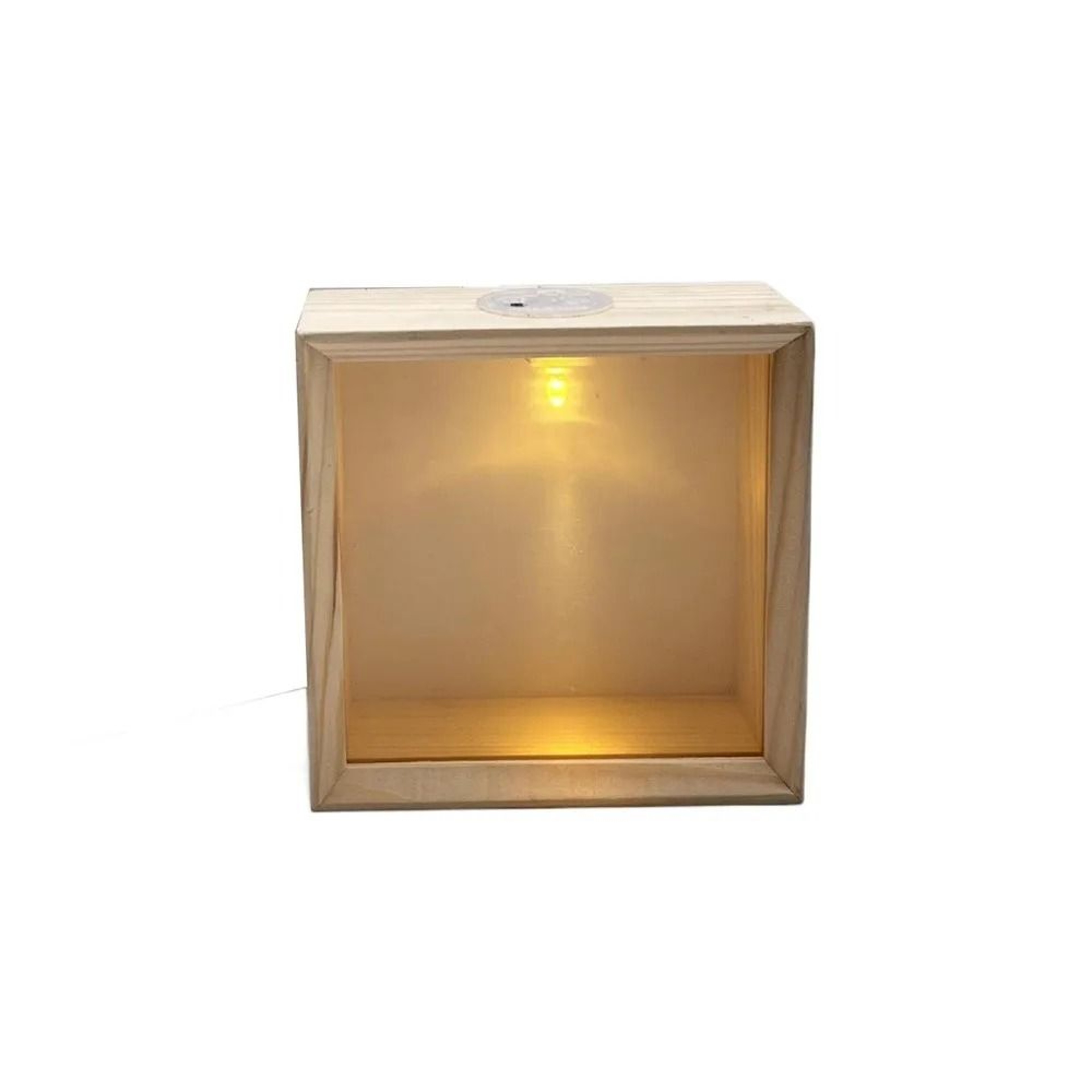 DIY Wooden Shadow Box Night Light Frame With Acrylic Panels 6