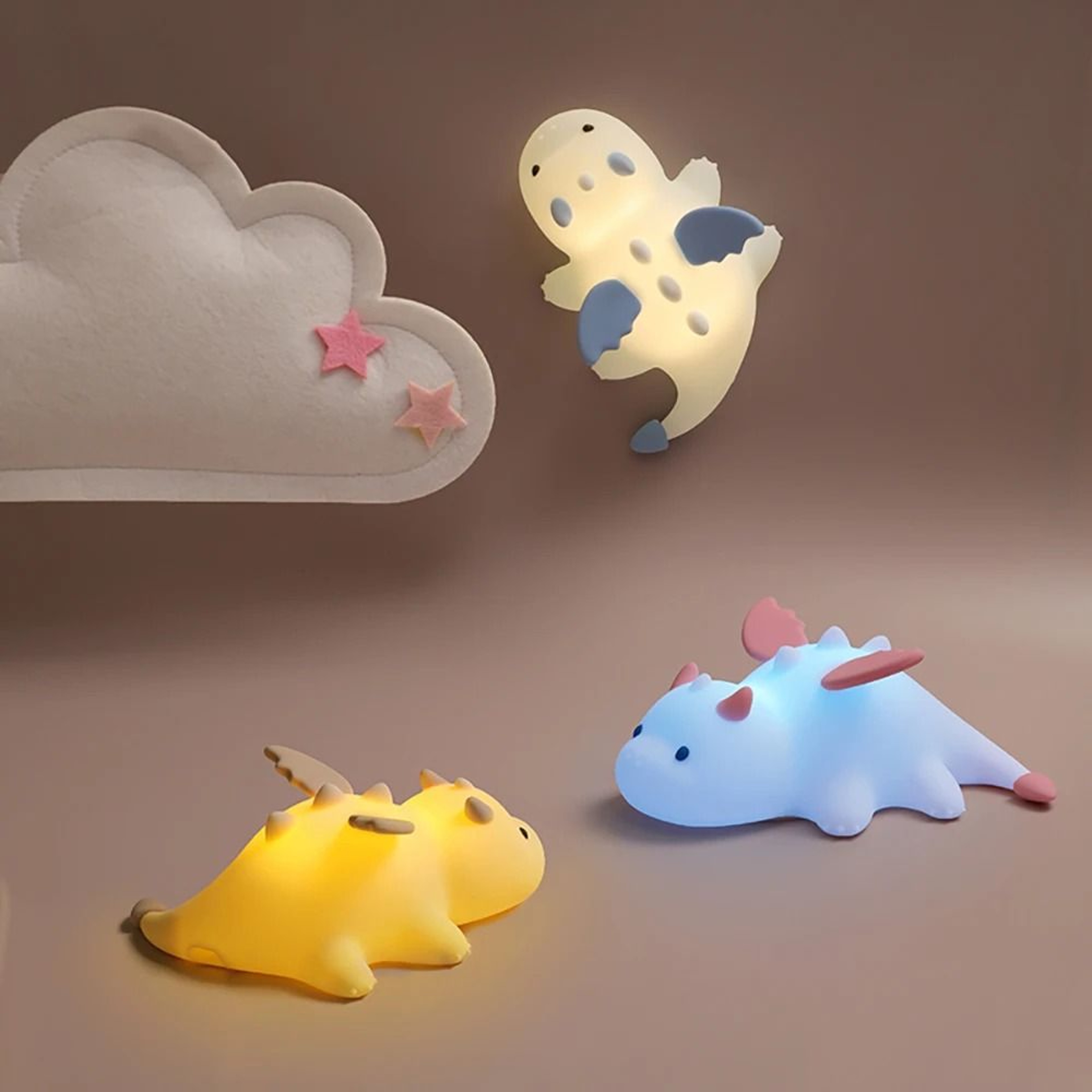 Cute Cartoon Naillong Silicone LED Night Light 3