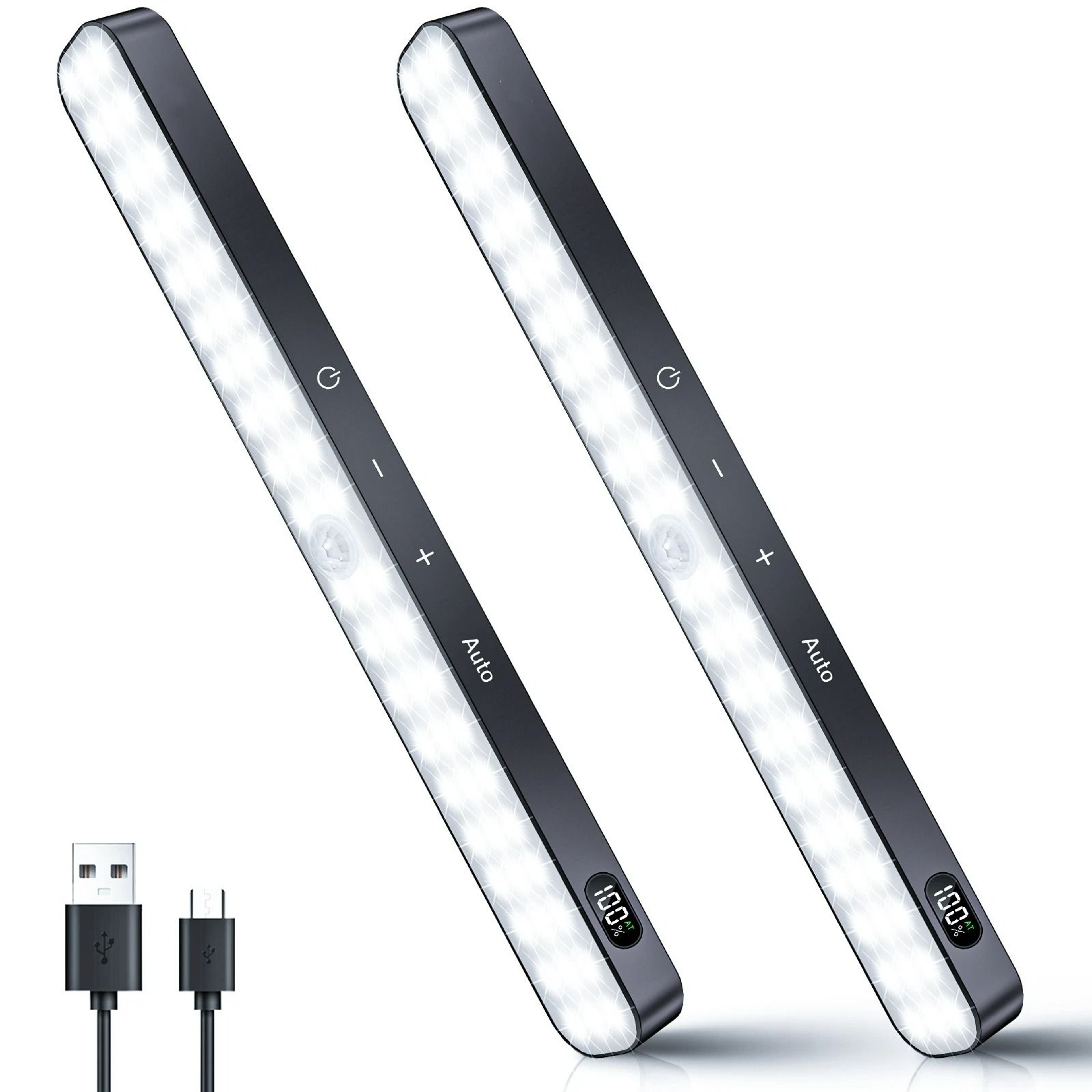 Rechargeable Motion Sensor LED Cabinet Light With LED Battery Display 0