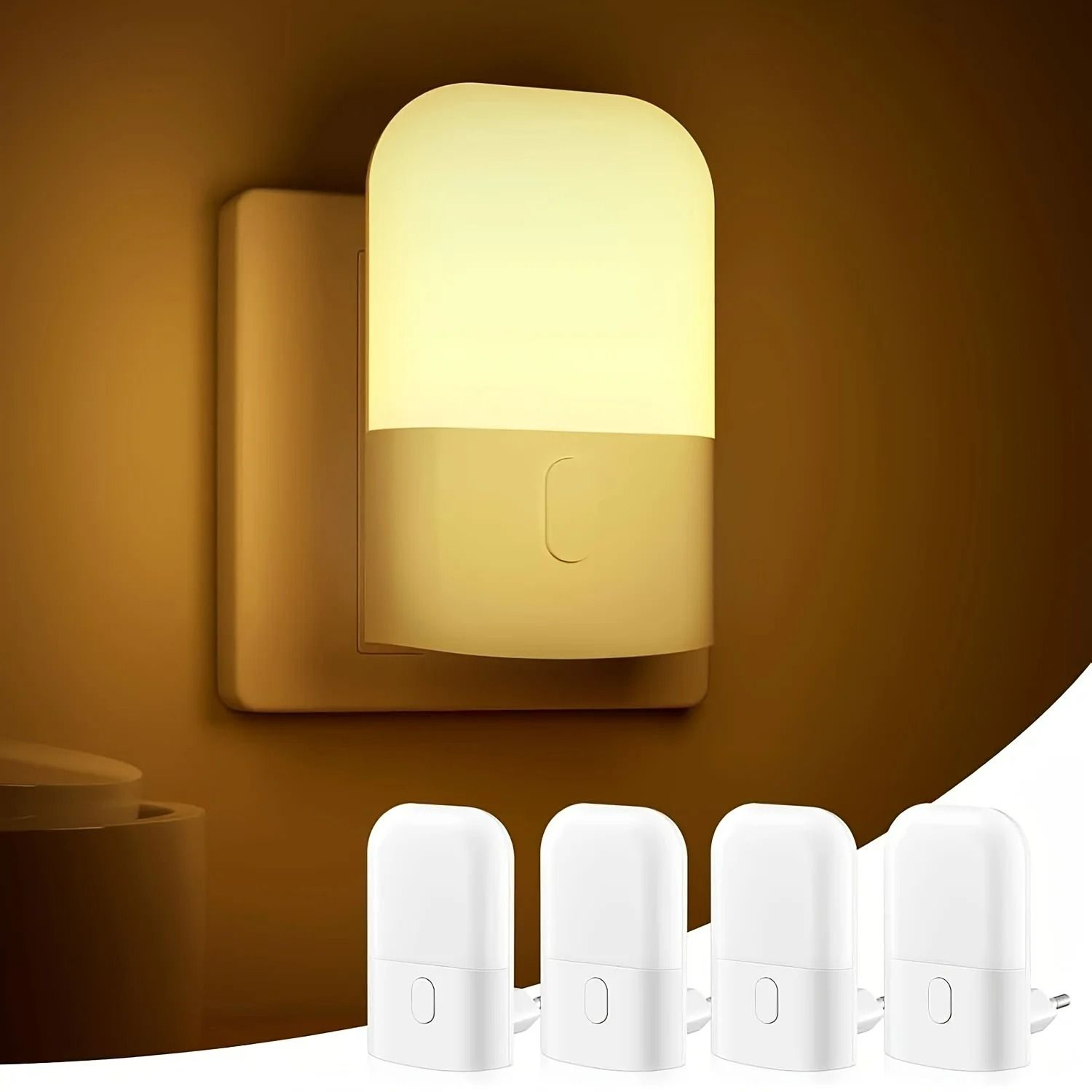 Smart Mini LED PlugIn Wall Sconce Night Light 0