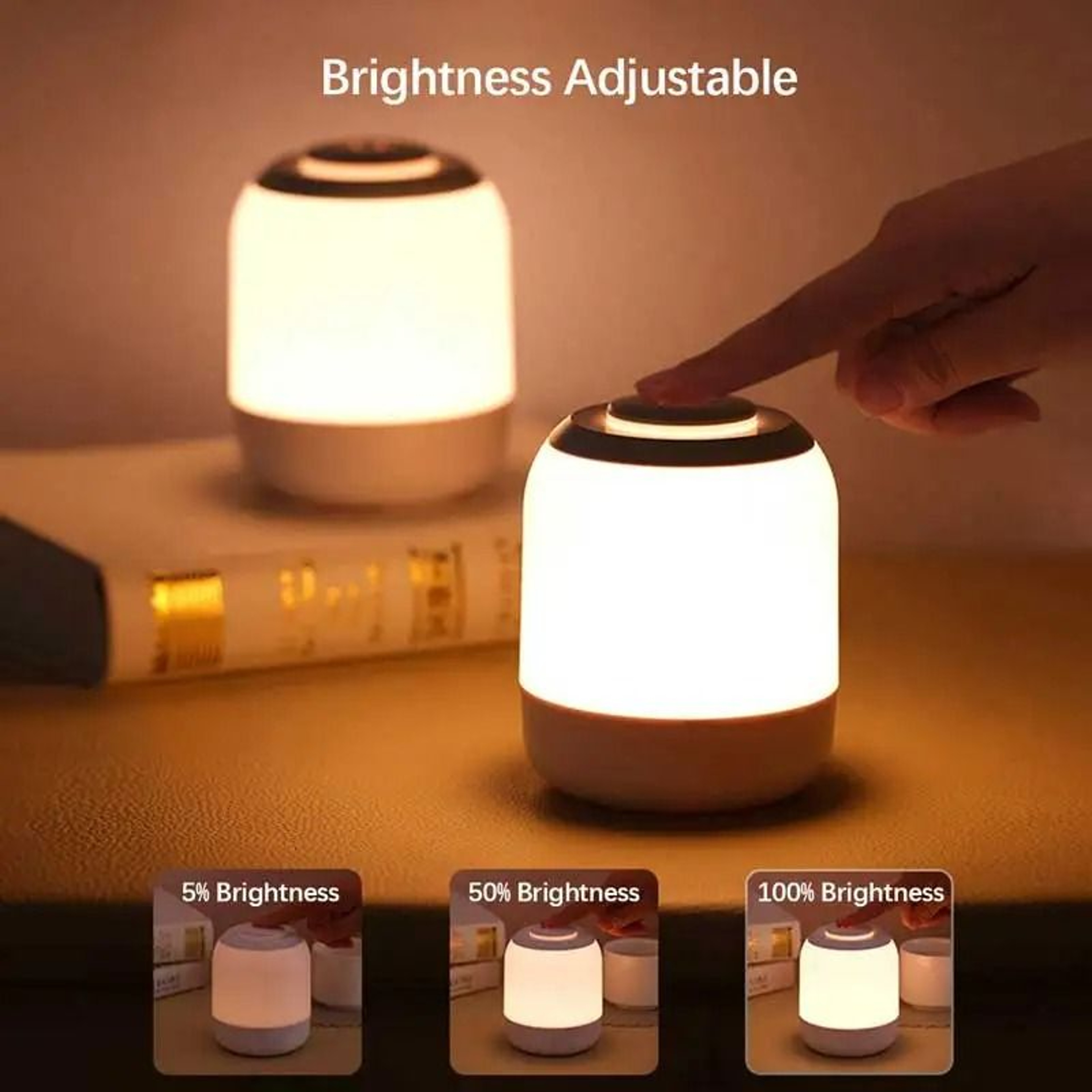 Rechargeable Portable LED Table Lamp  Bedside Night Light 5
