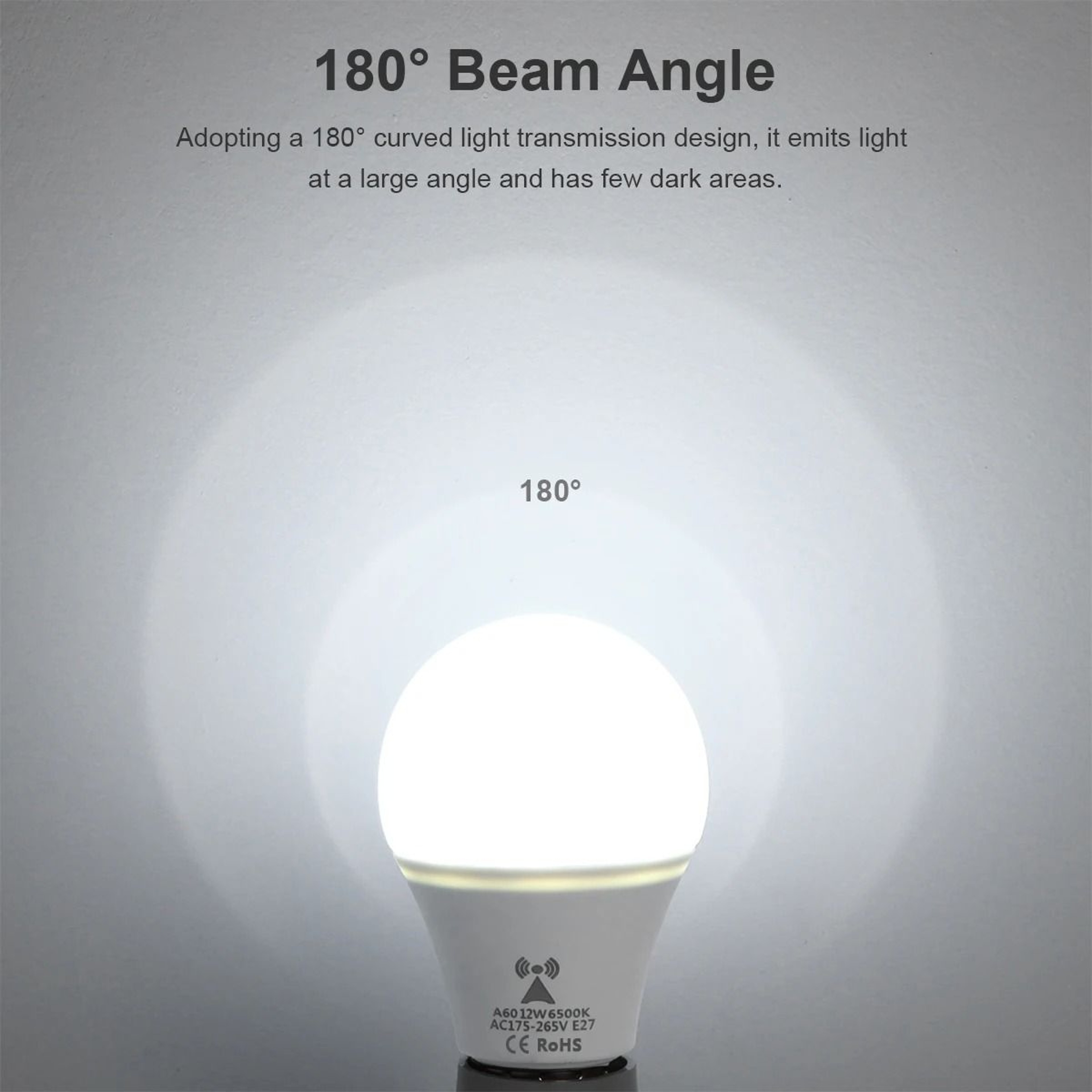 E27 12W Radar Motion Sensor LED Globe Light Bulb 2