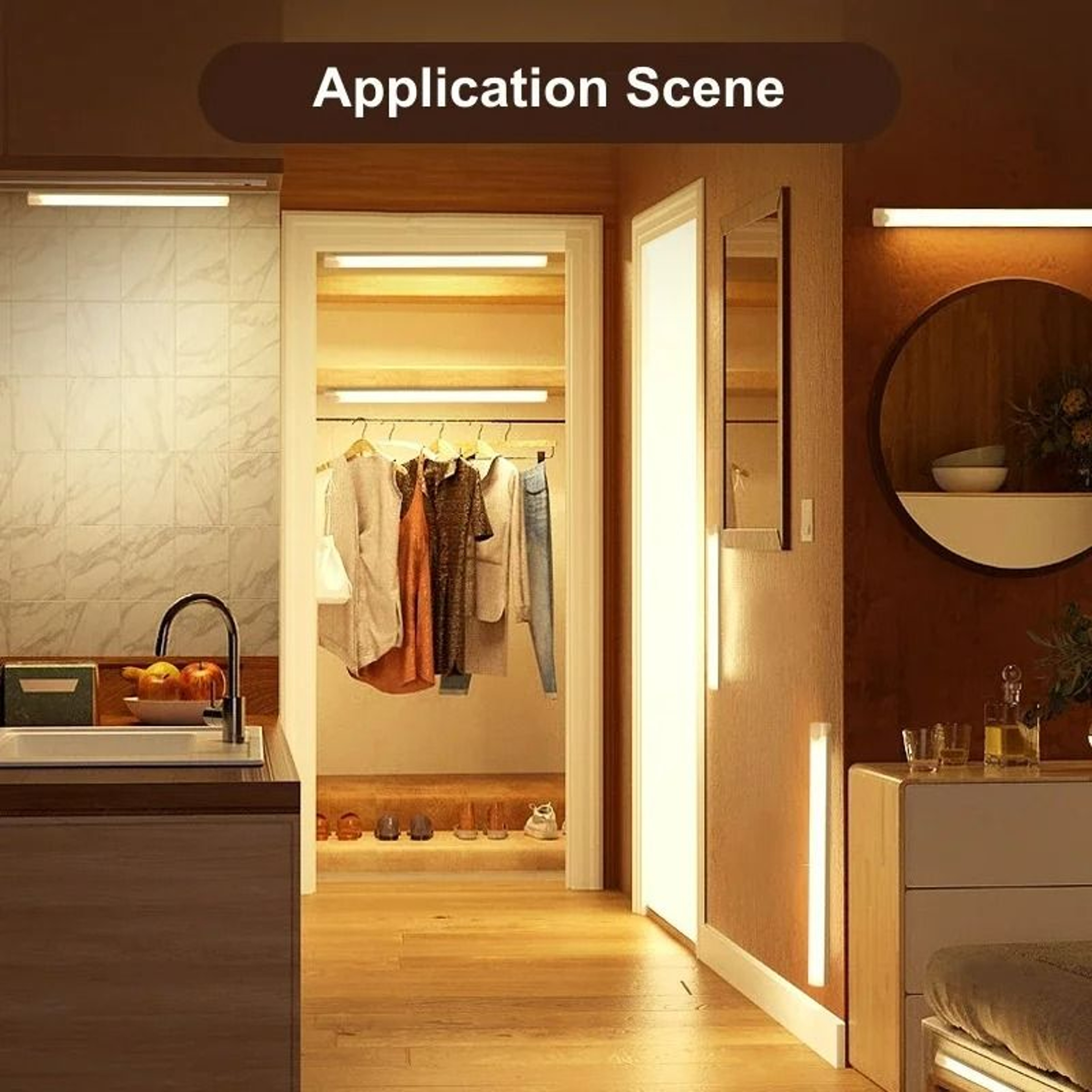 Rechargeable Motion Sensor LED UnderCabinet Light Bar 3