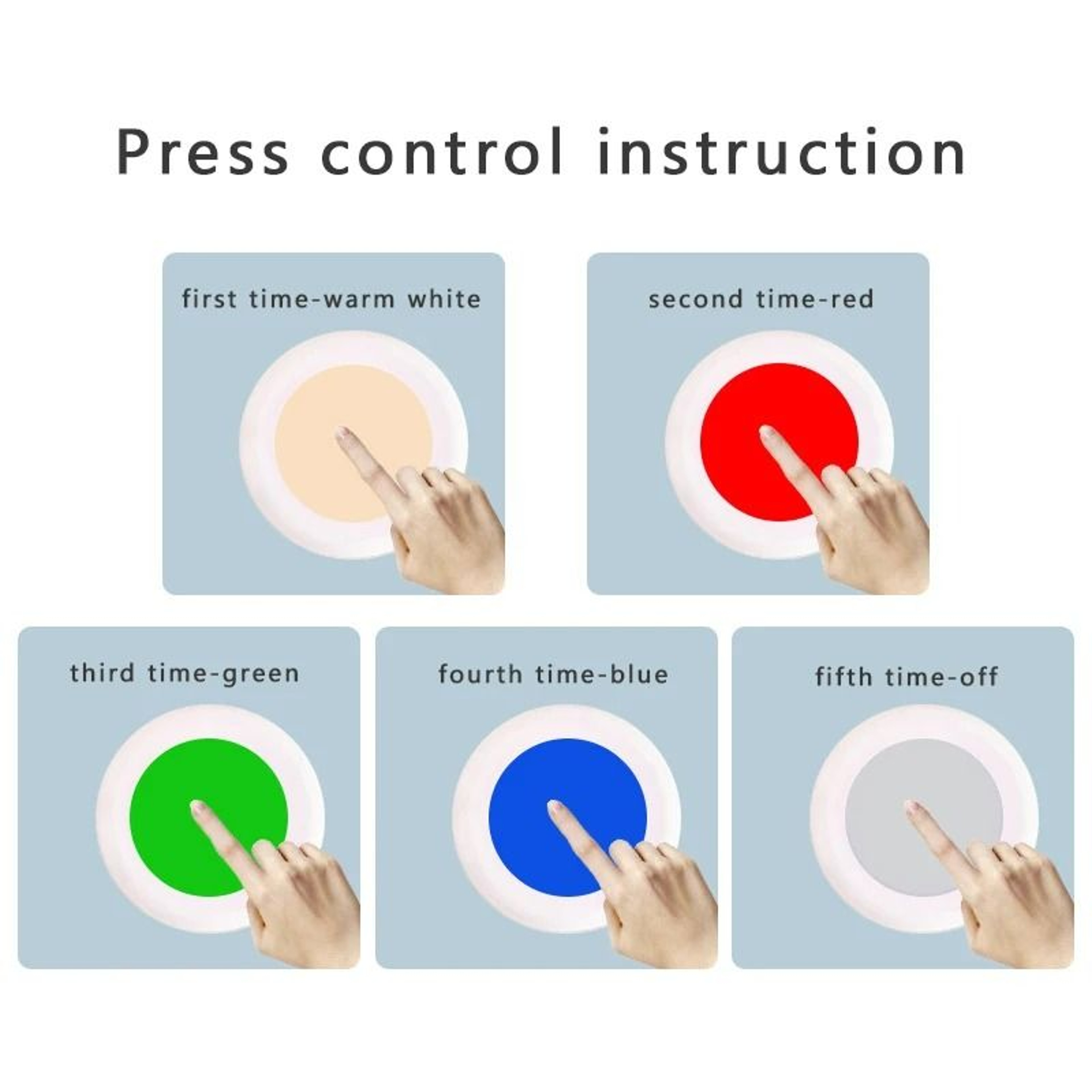 Wireless RGBW LED Puck Lights With Remote Control 6 Pack 4